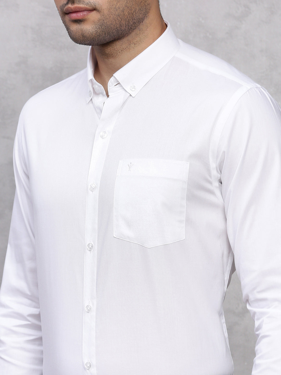 Mens 100% Cotton White Shirt Oxford