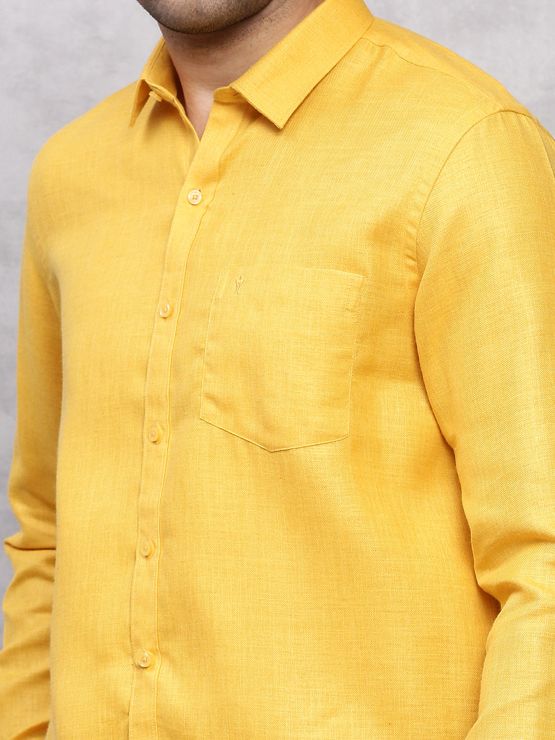 Mens Cotton Rich Shirt Dark Yellow T7 CG5