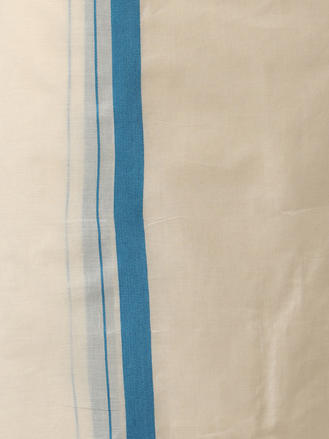 Men Kora Double Dhoti Blue Rivan Kora Spl