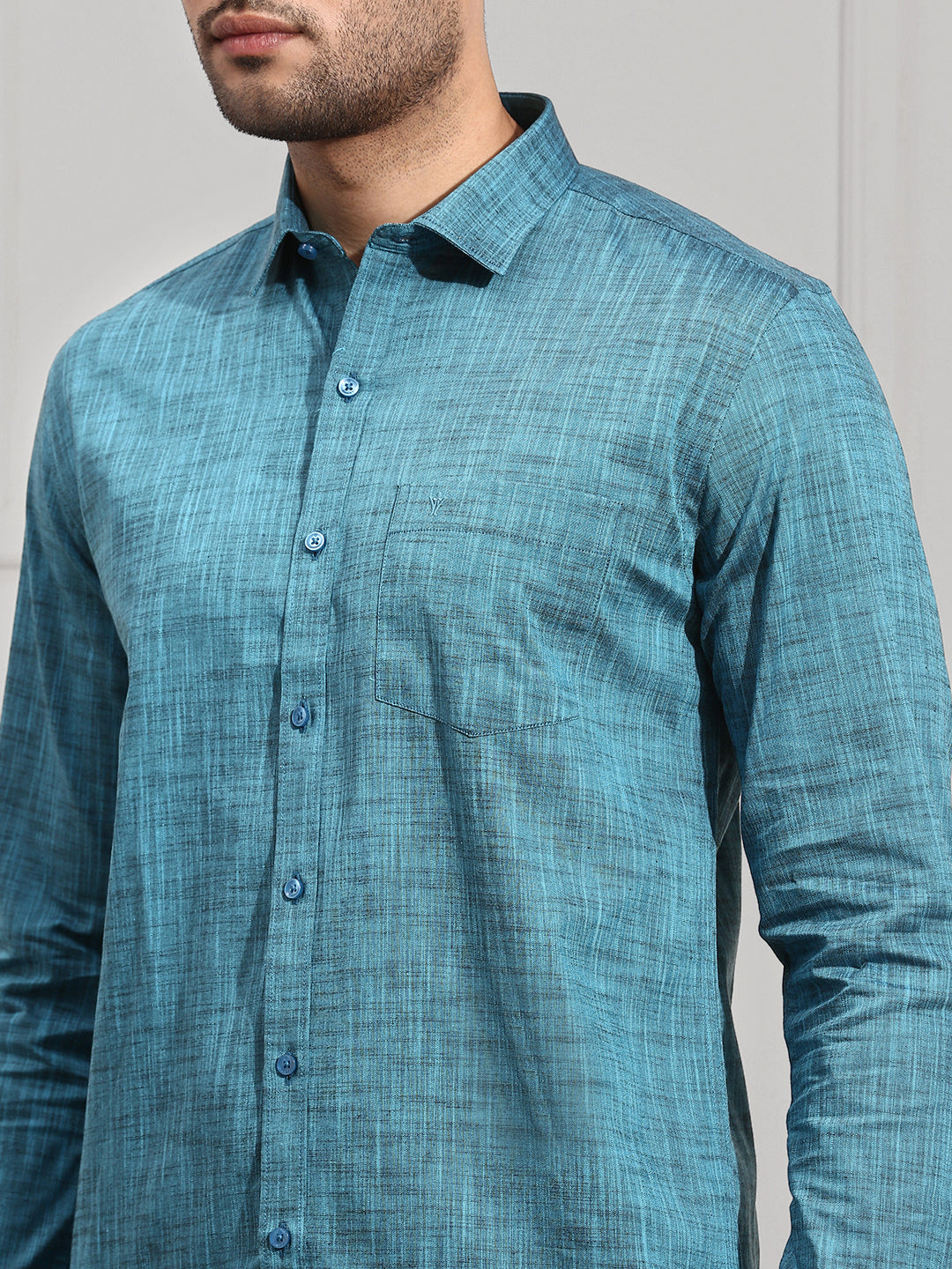 Men 100% Cotton Blue Shirt CL2 GT9