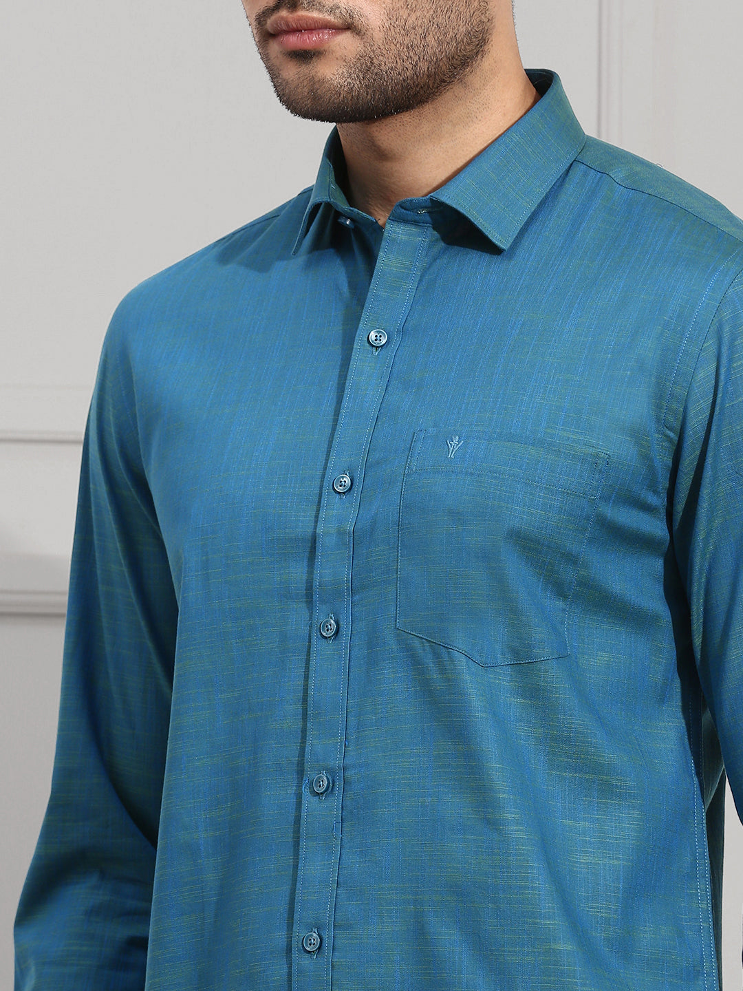 Men 100% Cotton Dark Blue Shirt CL2 GT29