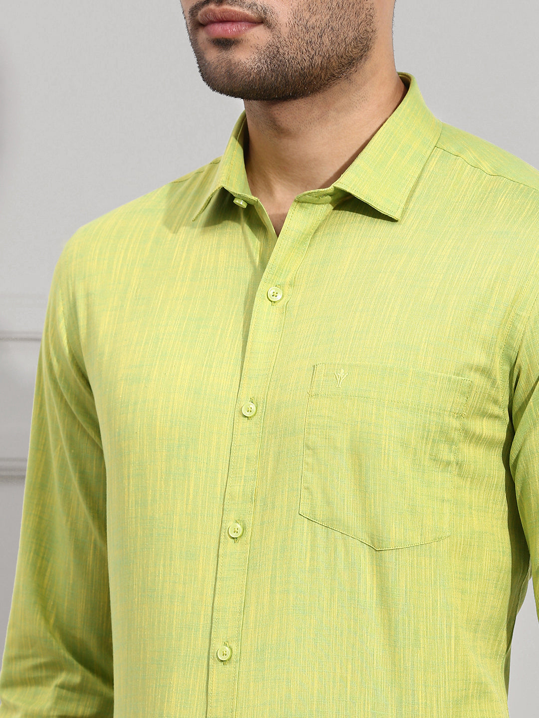 Men 100% Cotton Green Shirt CL2 GT2