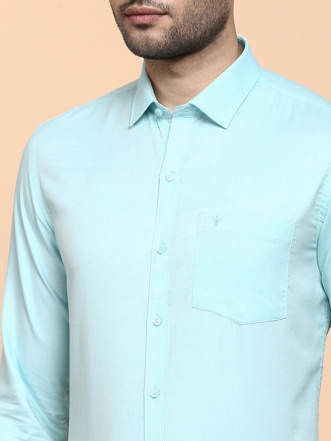 Men Premium Cotton Sky Blue Shirt EL GP19