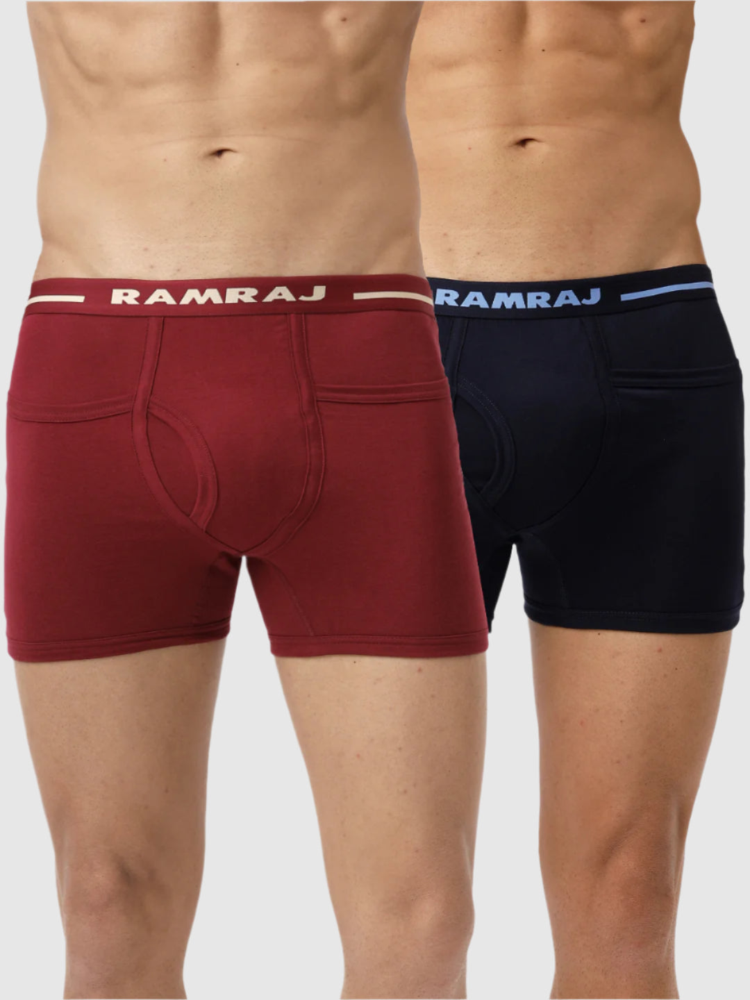 Men Trunks 2 Pcs Combo Navy and Cherry Target