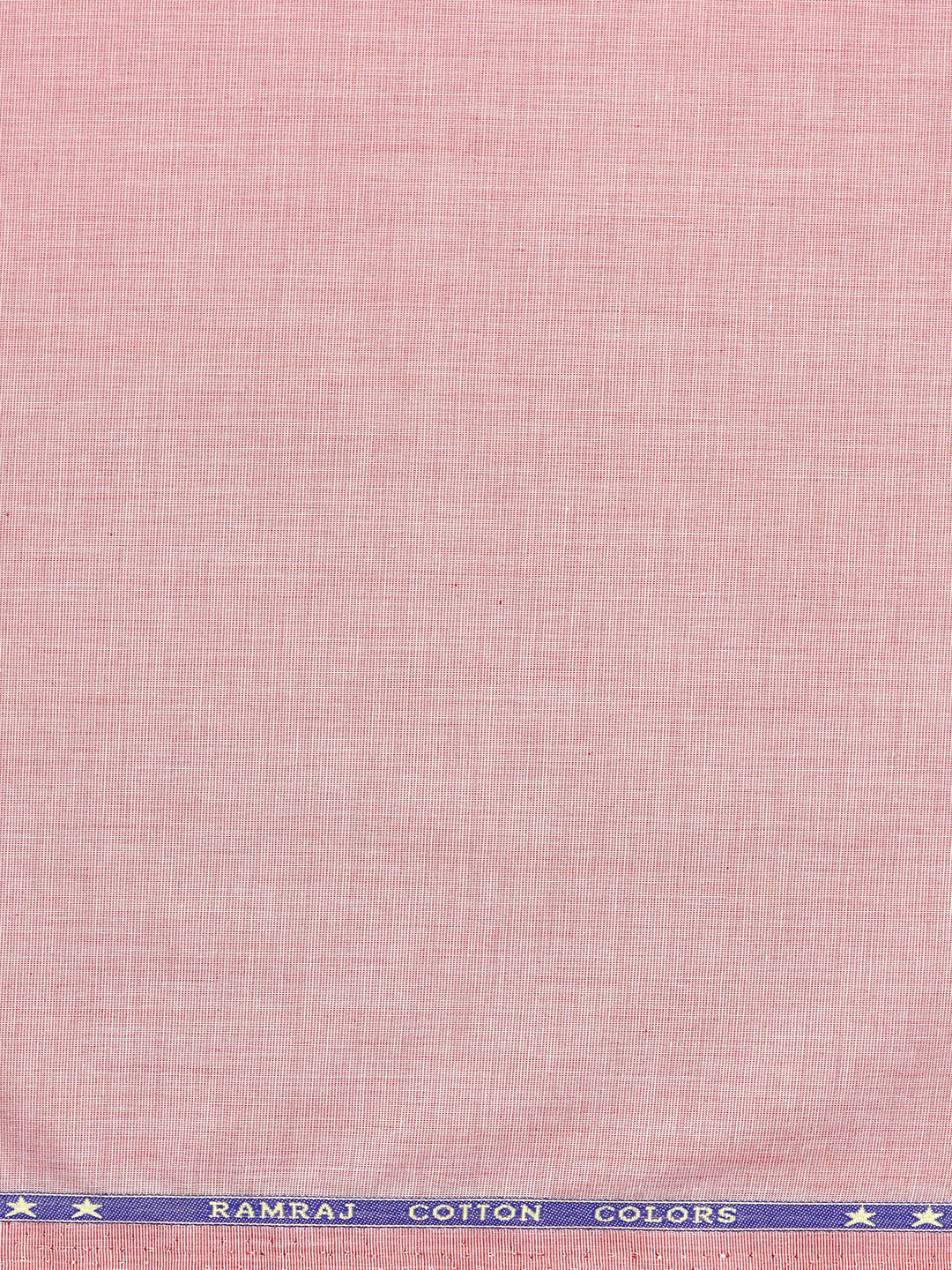 Men 100% Cotton Plain Peach Shirt Fabric Cranberry Bit