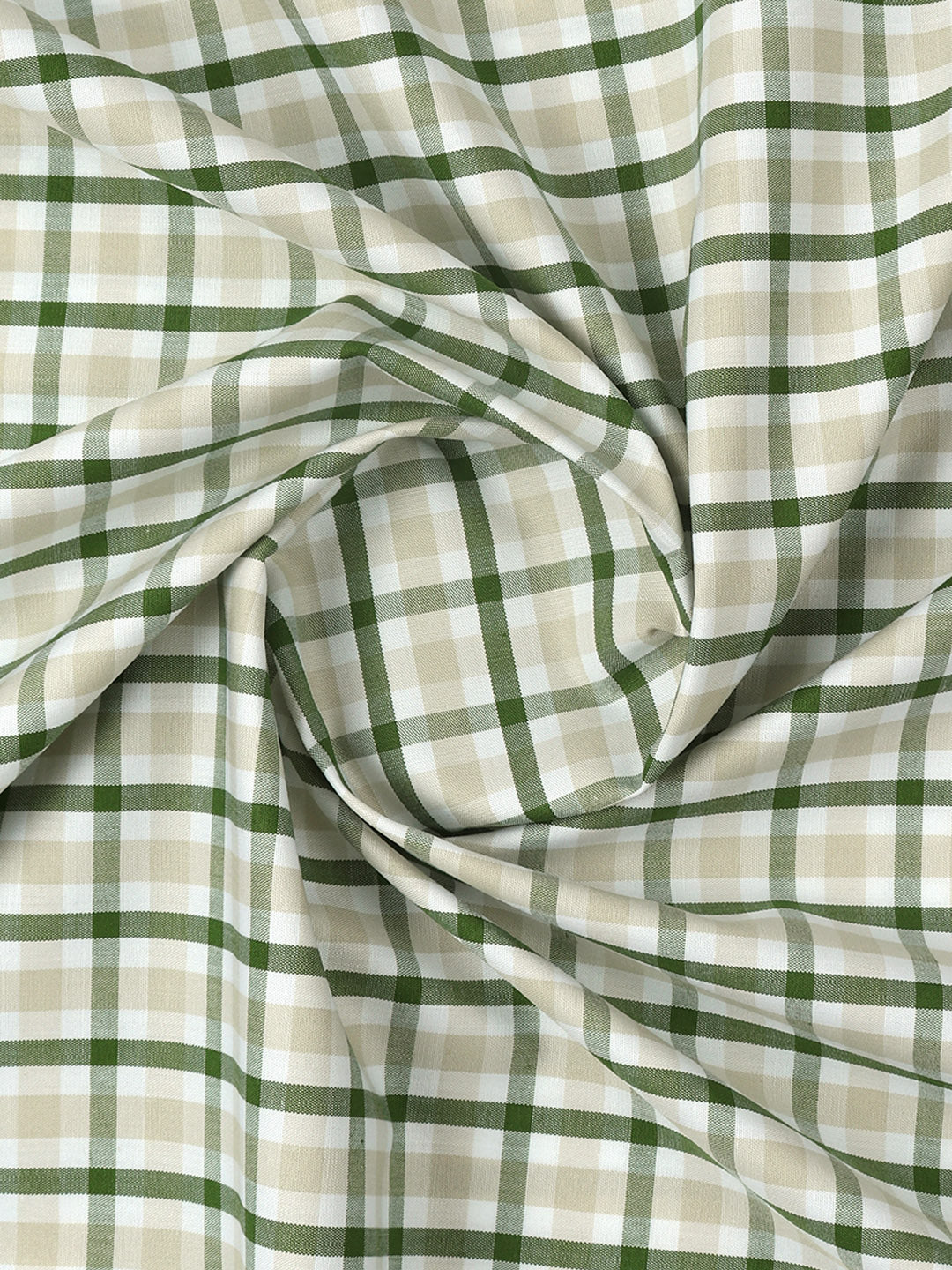 Mens Cotton Blend Checked Shirt Fabric Sandal with Green Vibgiyor Bit