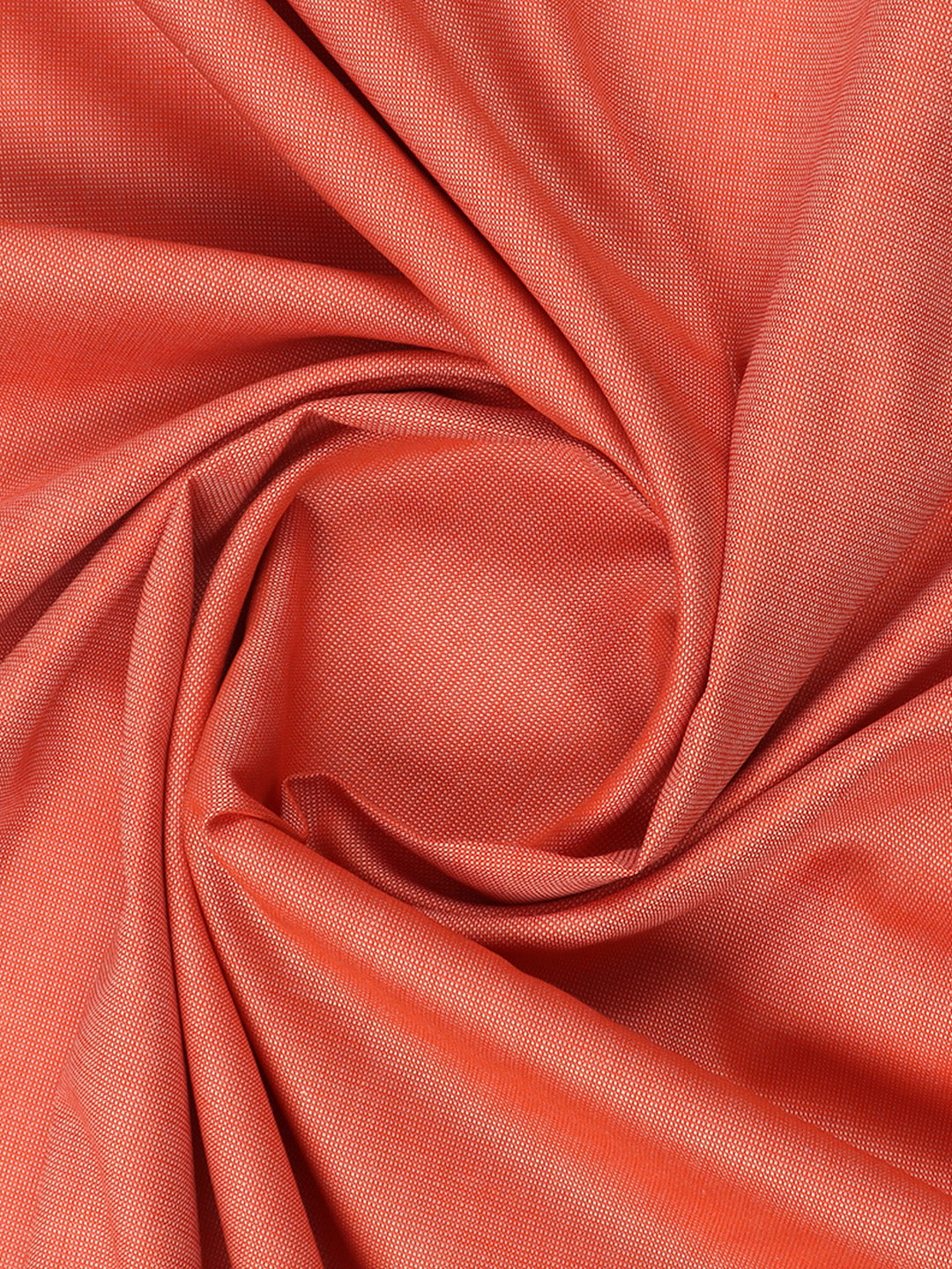 Cotton Solid Lite Orange Shirting Fabric _Coral Bell