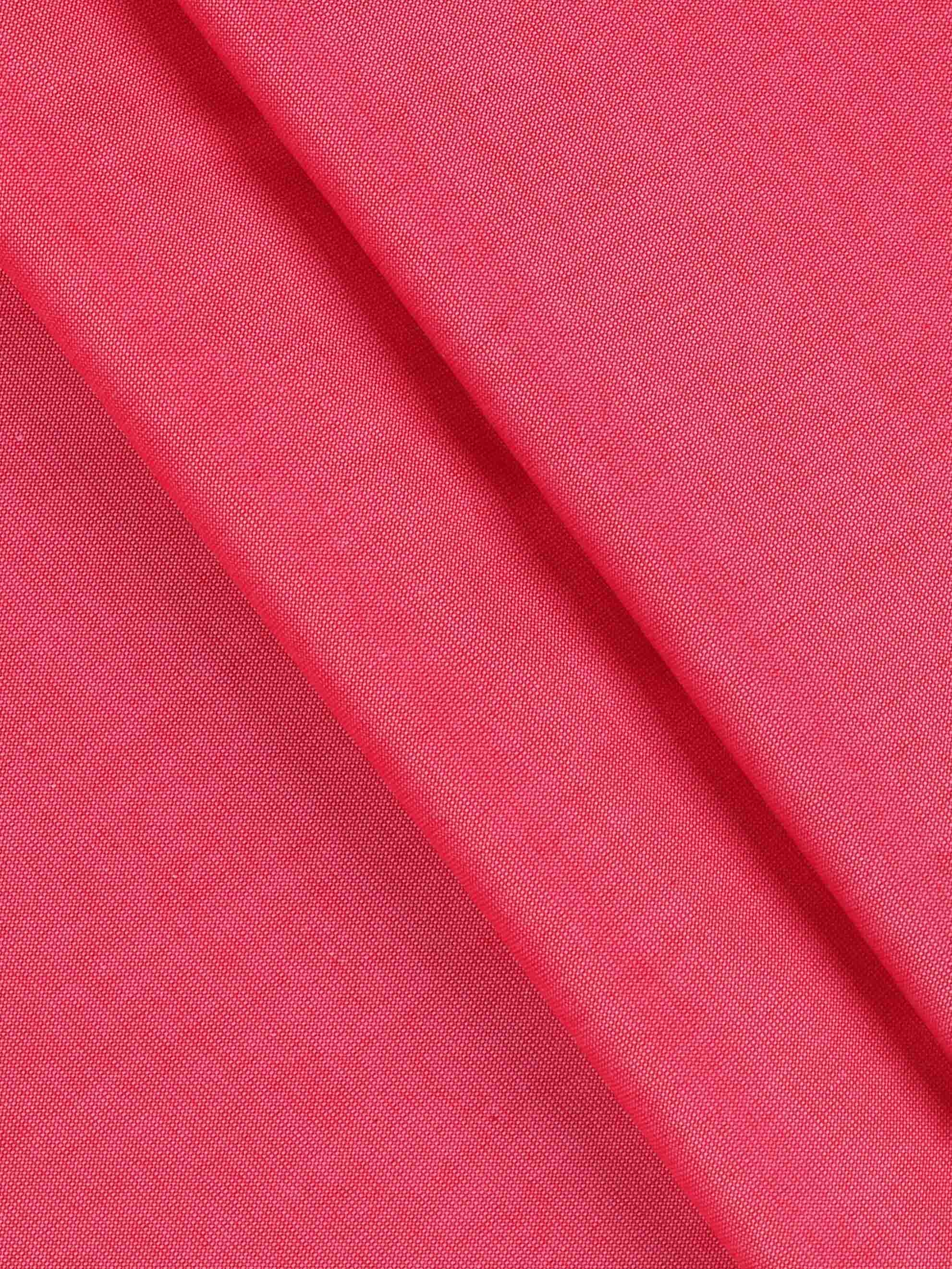 Cotton Solid Pink Shirting Fabric _Coral Bell