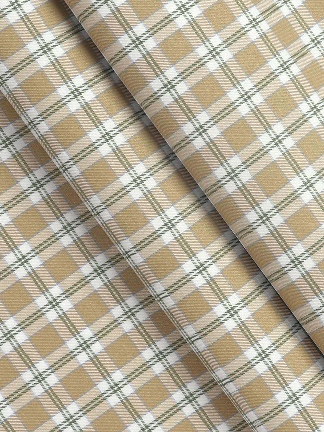 Cotton Checked Sandal Shirt Fabric Cascade