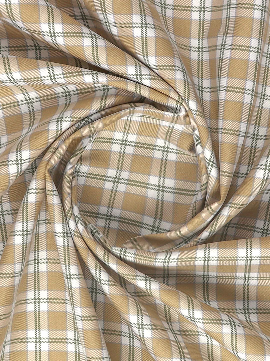 Cotton Checked Sandal Shirt Fabric Cascade