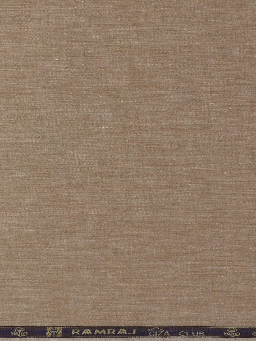 Men 100% Cotton Plain Shirt Fabric Brown Iconic