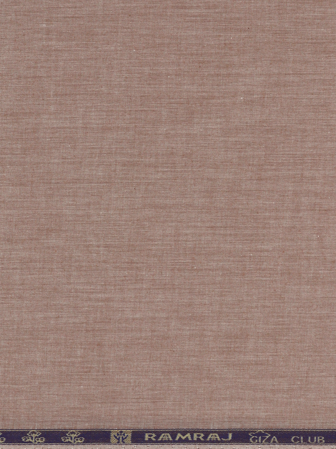 Men 100% Cotton Plain Shirt Fabric Brown Iconic