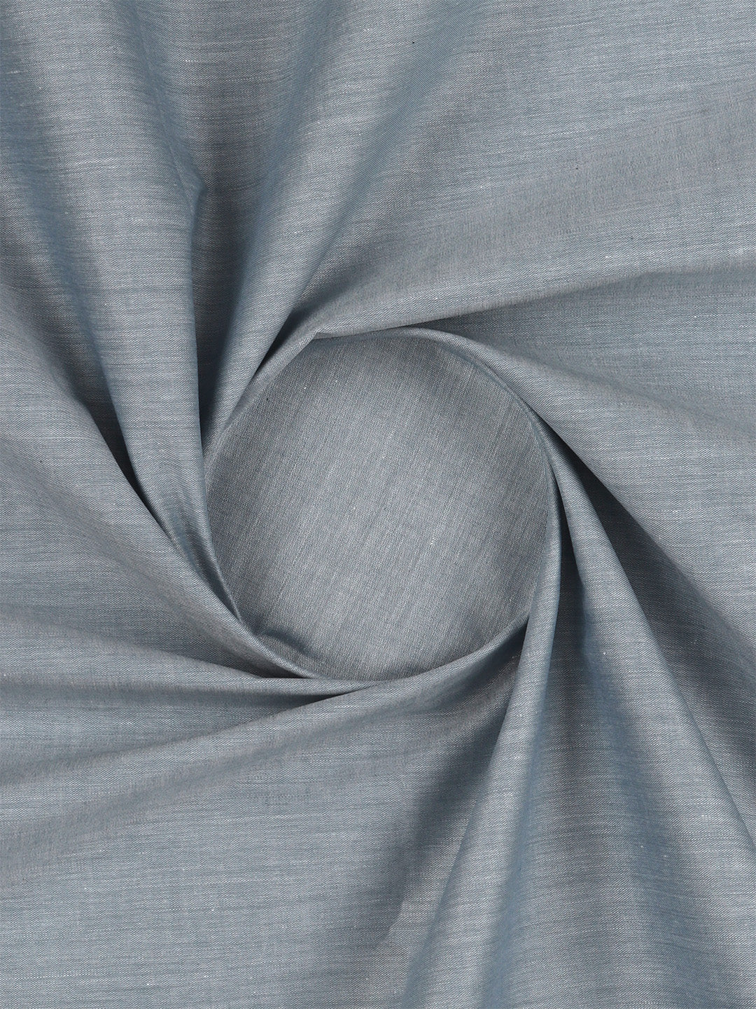 Men 100% Cotton Plain Shirt Fabric Blue Iconic