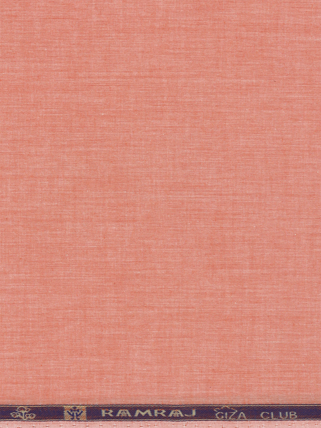 Men 100% Cotton Plain Shirt Fabric Orange Iconic