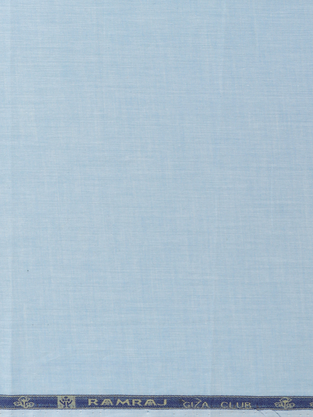 Men 100% Cotton Plain Shirt Fabric Blue Iconic