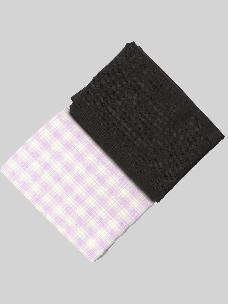 Cotton Checks Shirting & Suiting Gift Box Combo DN63
