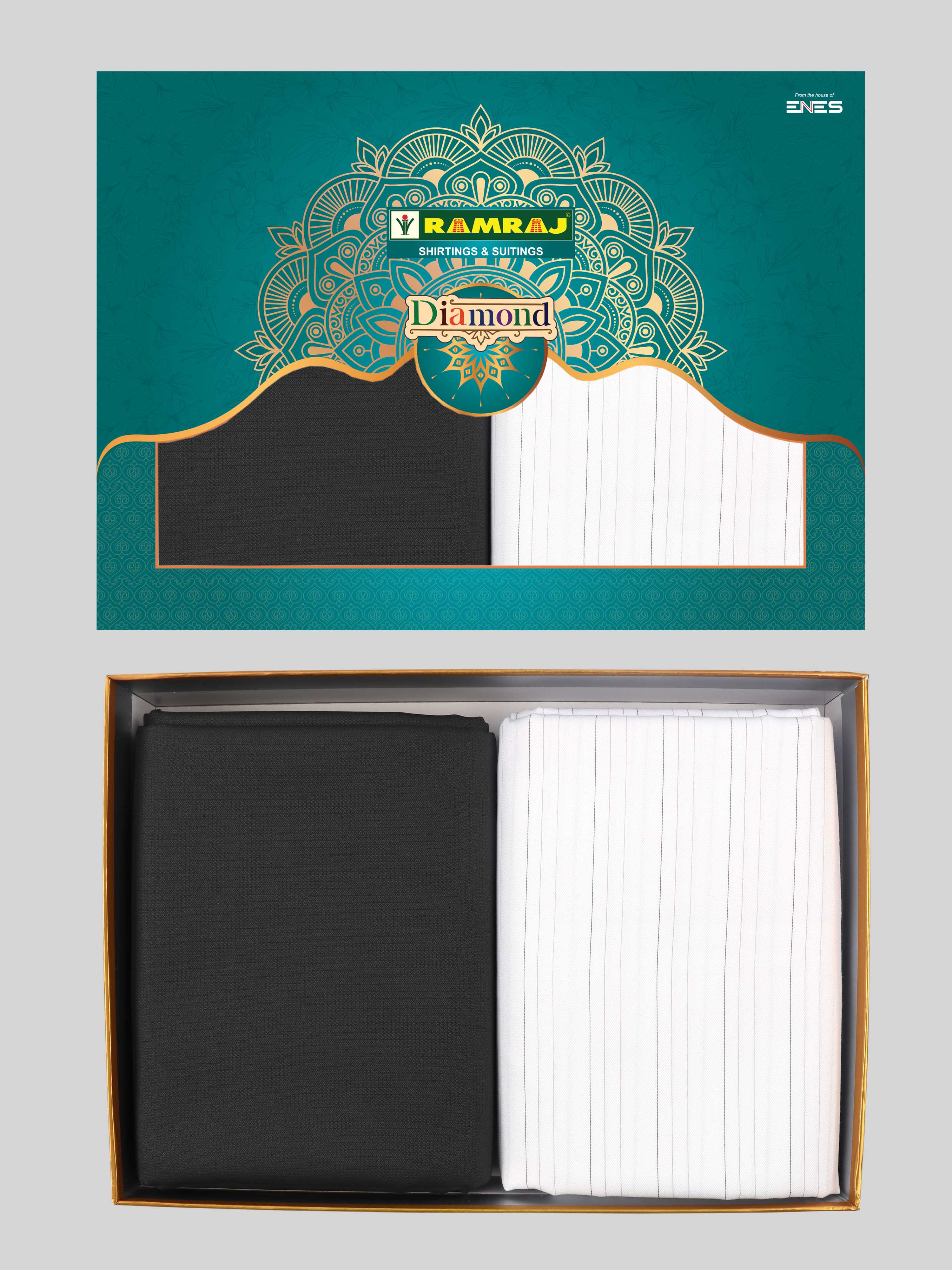 Cotton Striped Shirting & Suiting Gift Box DN162