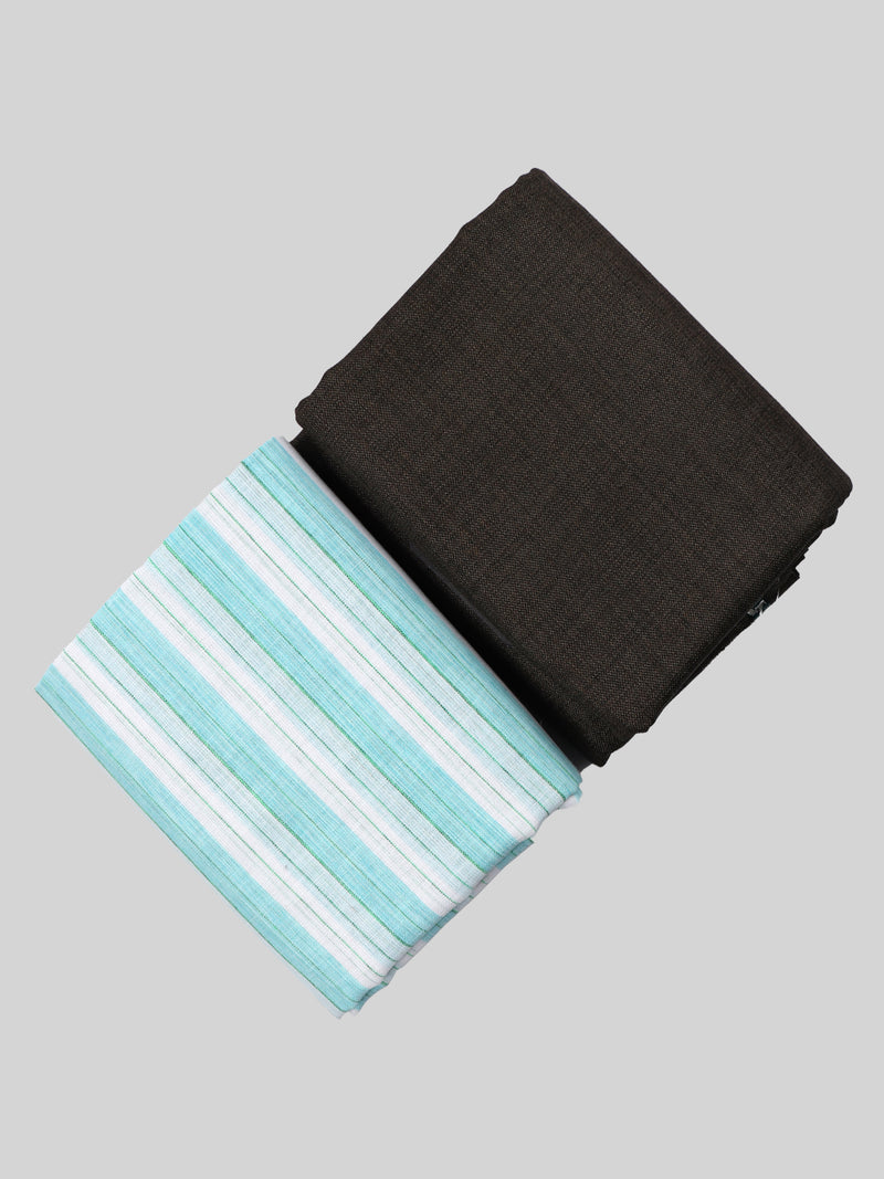 Cotton Stripes Shirting & Suiting Gift Box Combo DN62