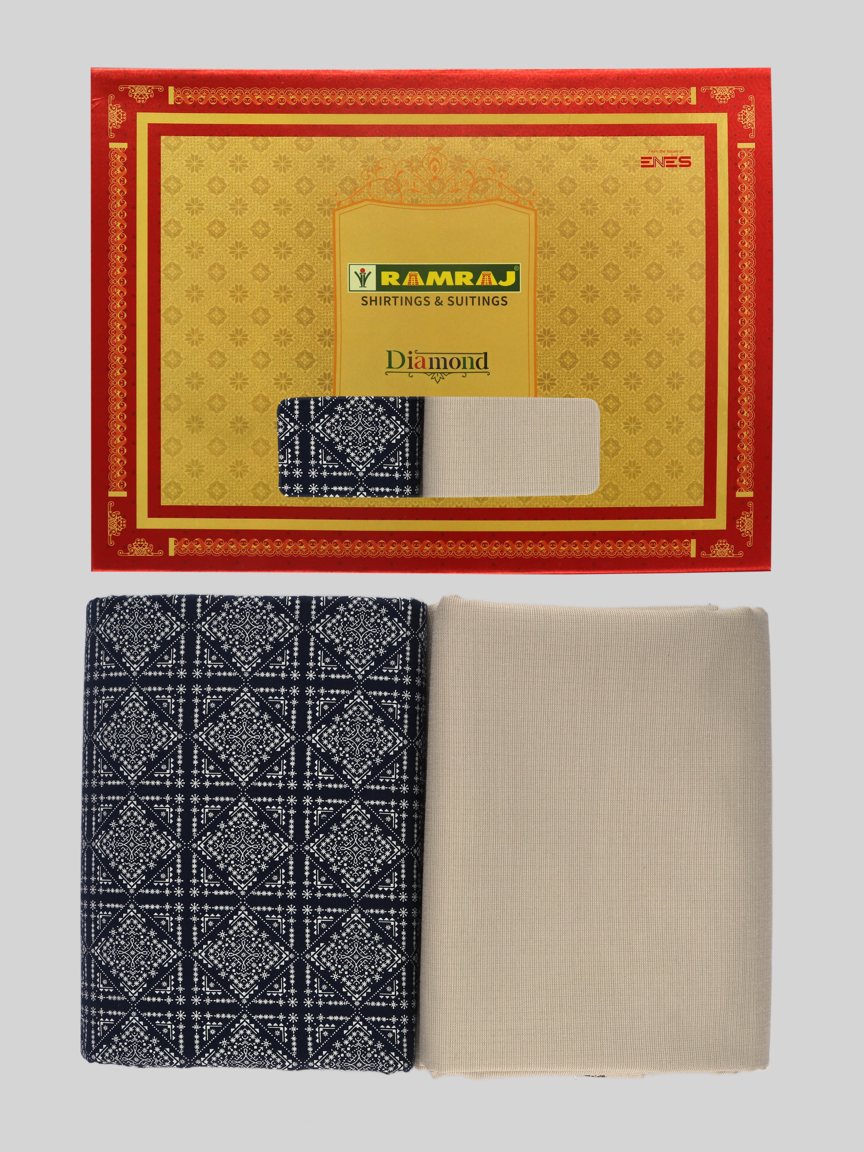 Men Cotton Printed Shirting & Suiting Gift Box DN110