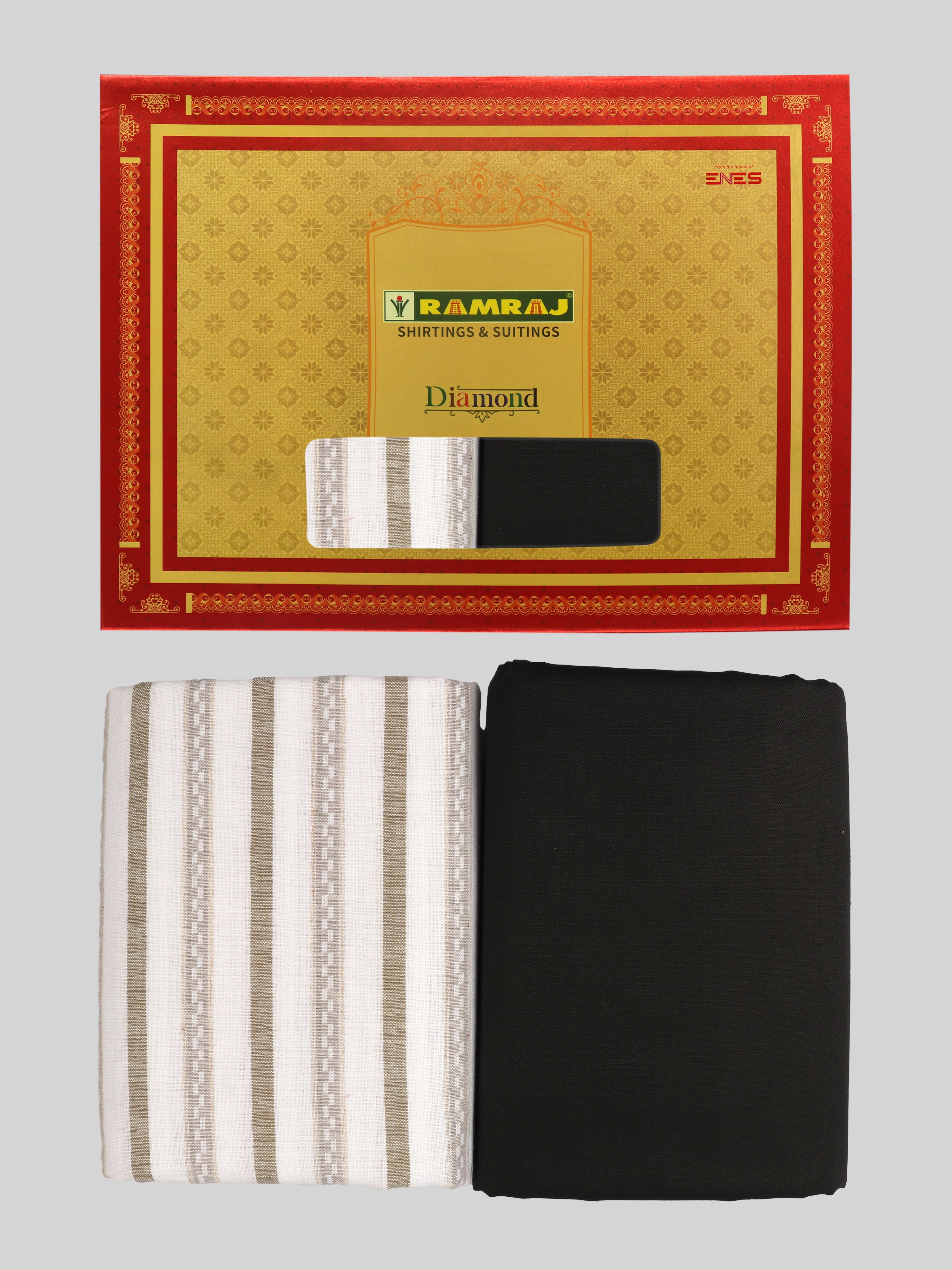 Men Cotton Striped Shirting & Suiting Gift Box DN137