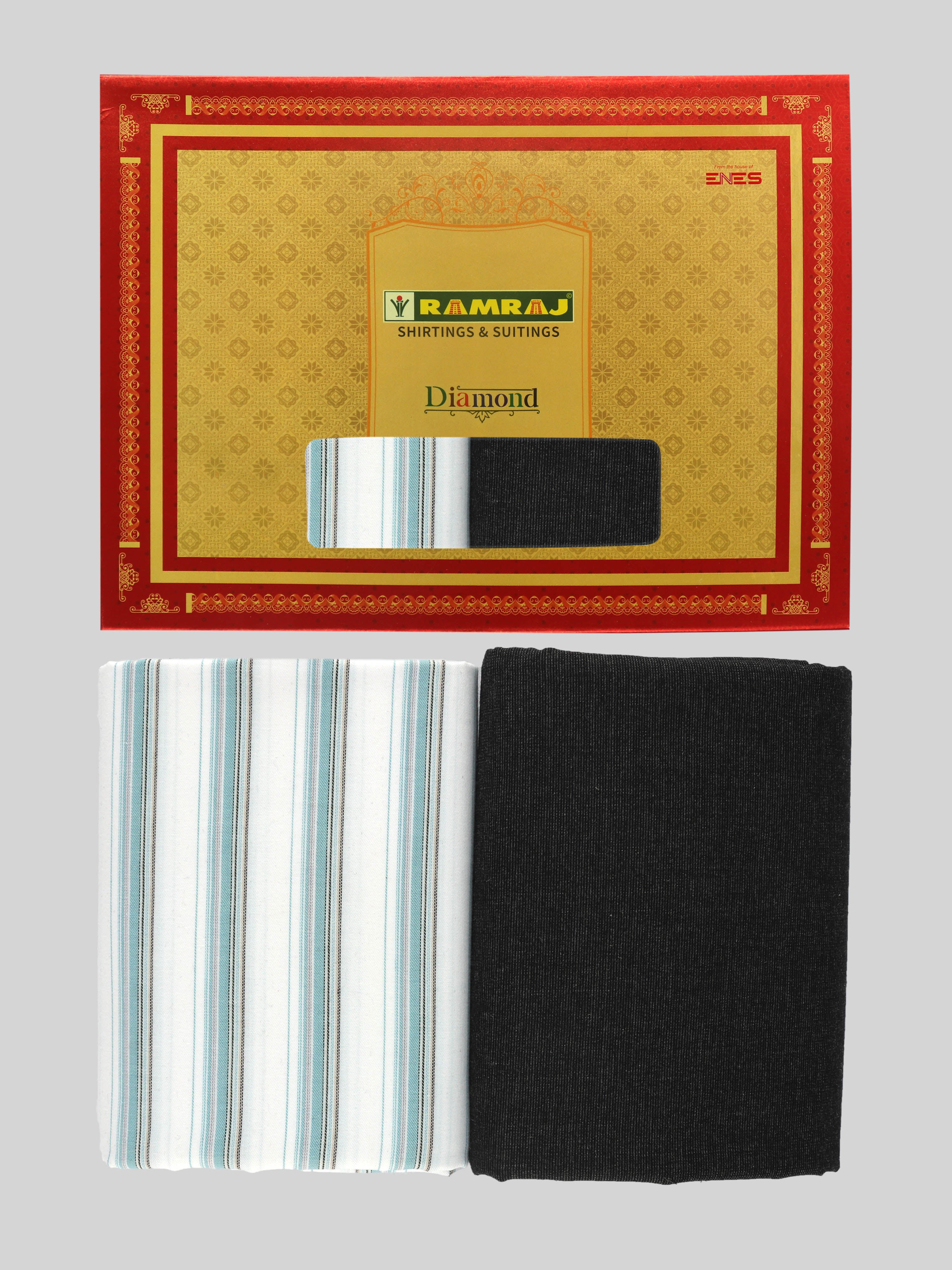 Men Cotton Striped Shirting & Suiting Gift Box DN114