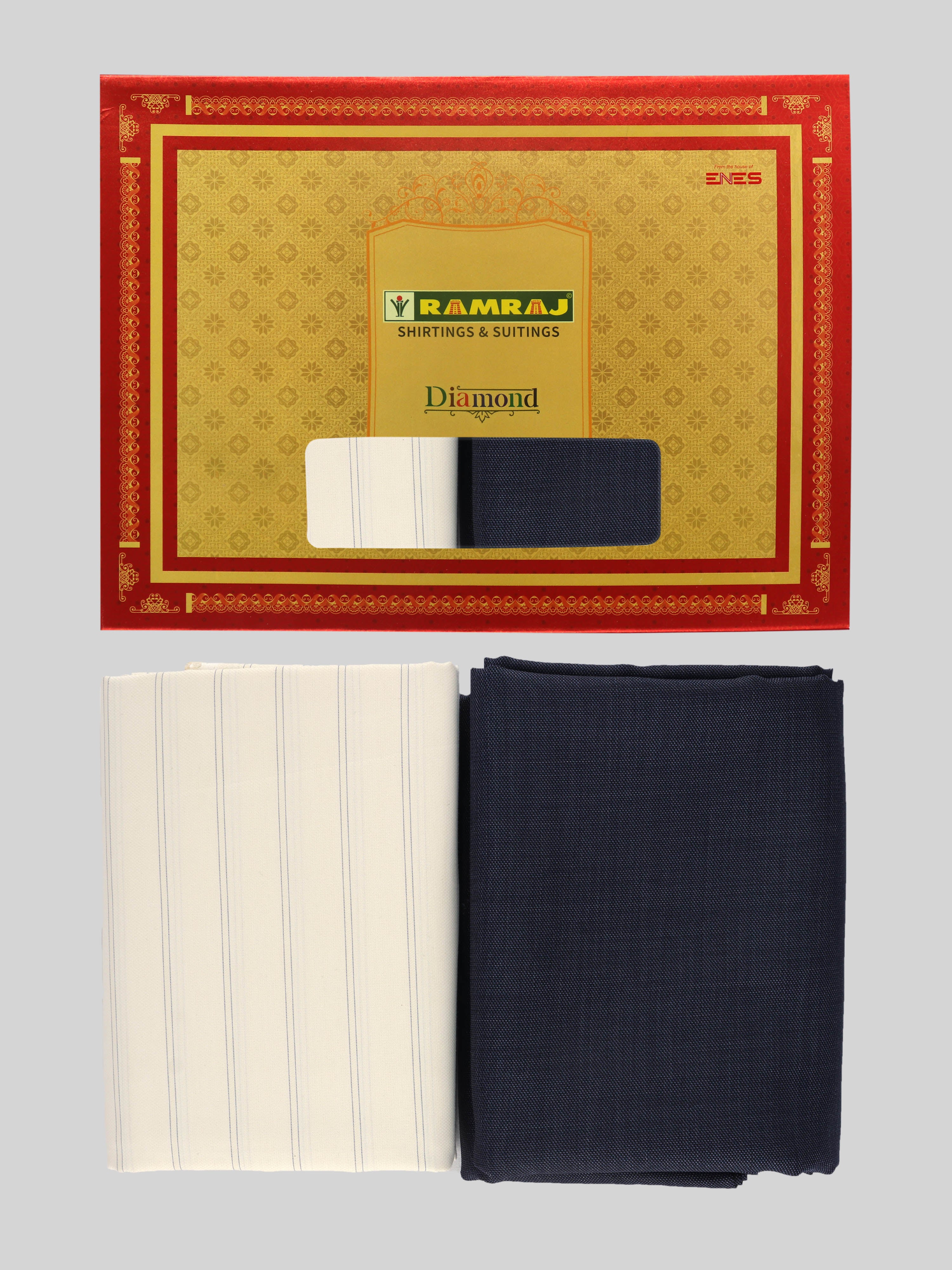 Men Cotton Striped Shirting & Suiting Gift Box DN107