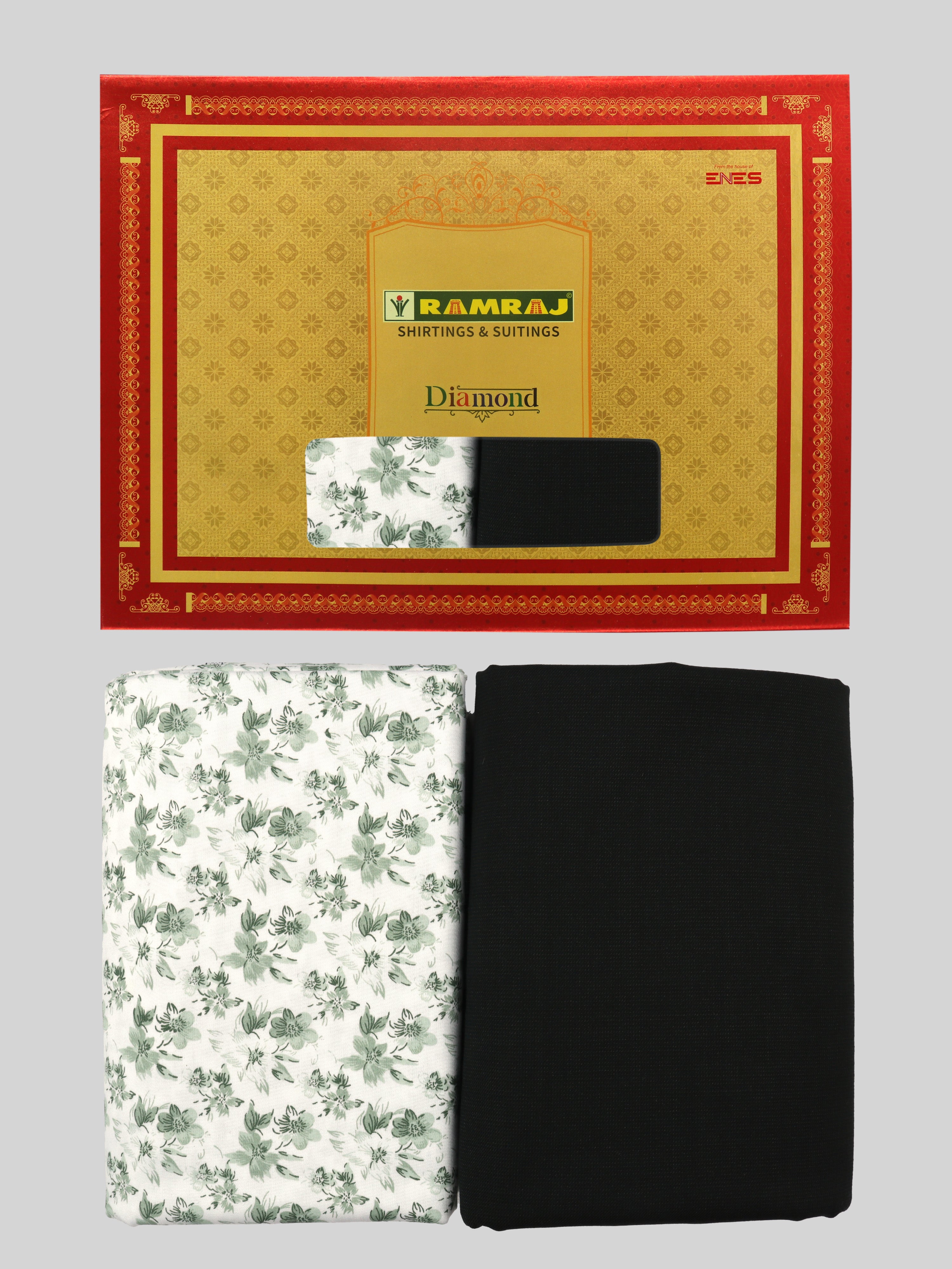 Men 100% Cotton Printed Shirting & Suiting Gift Box DN121