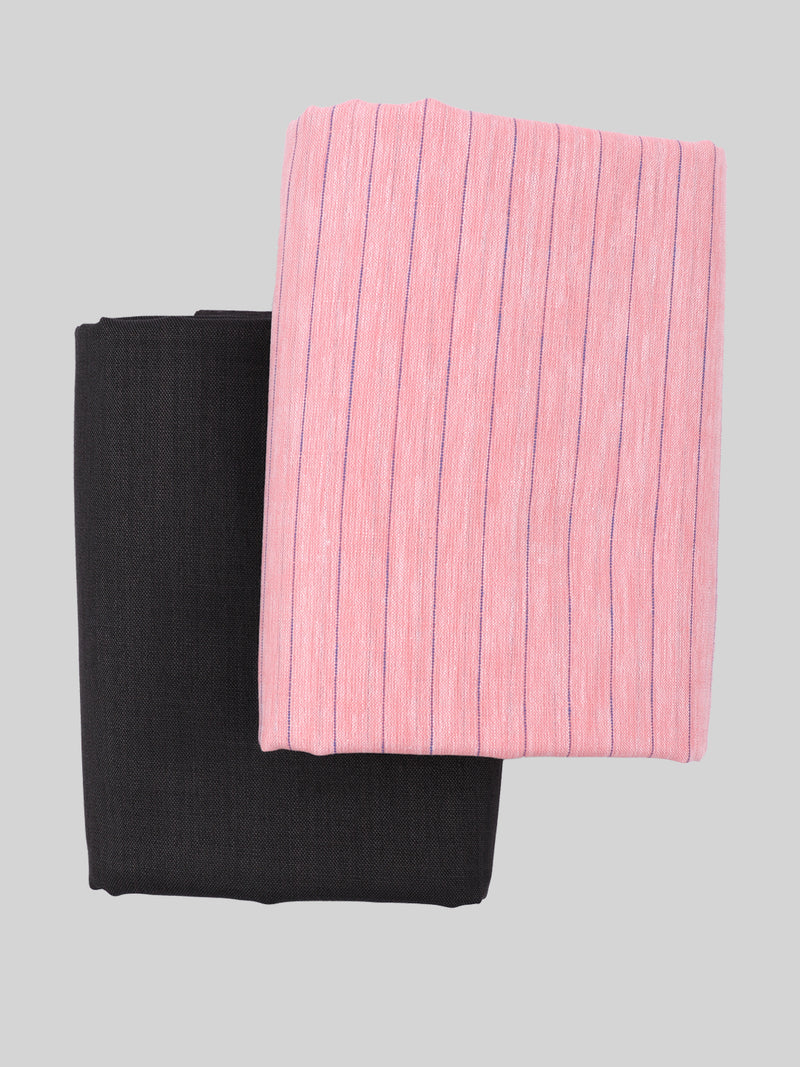 Cotton Stripes Shirting & Suiting Gift Box Combo DN69