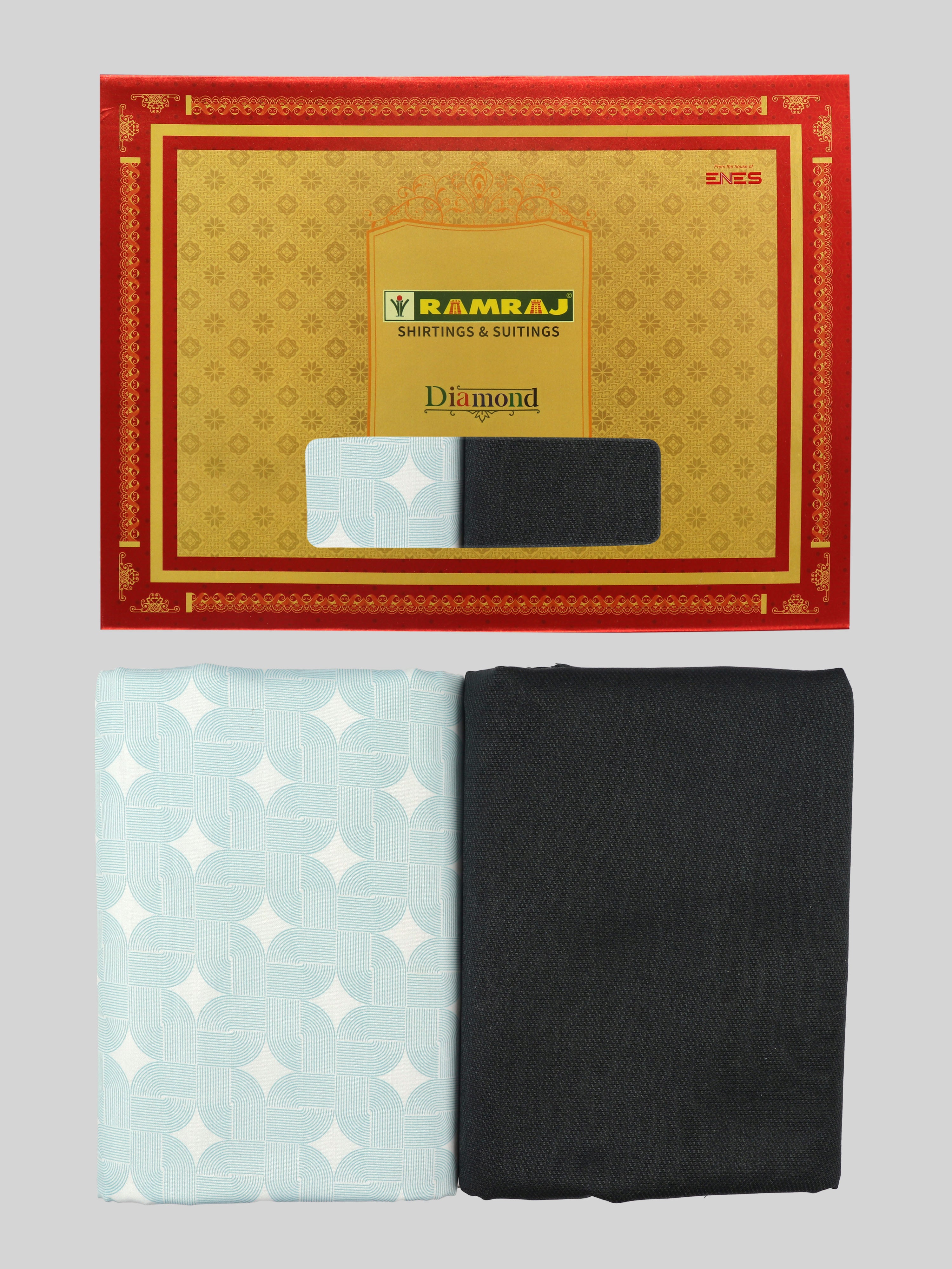 Men Cotton Printed Shirting & Suiting Gift Box DN129