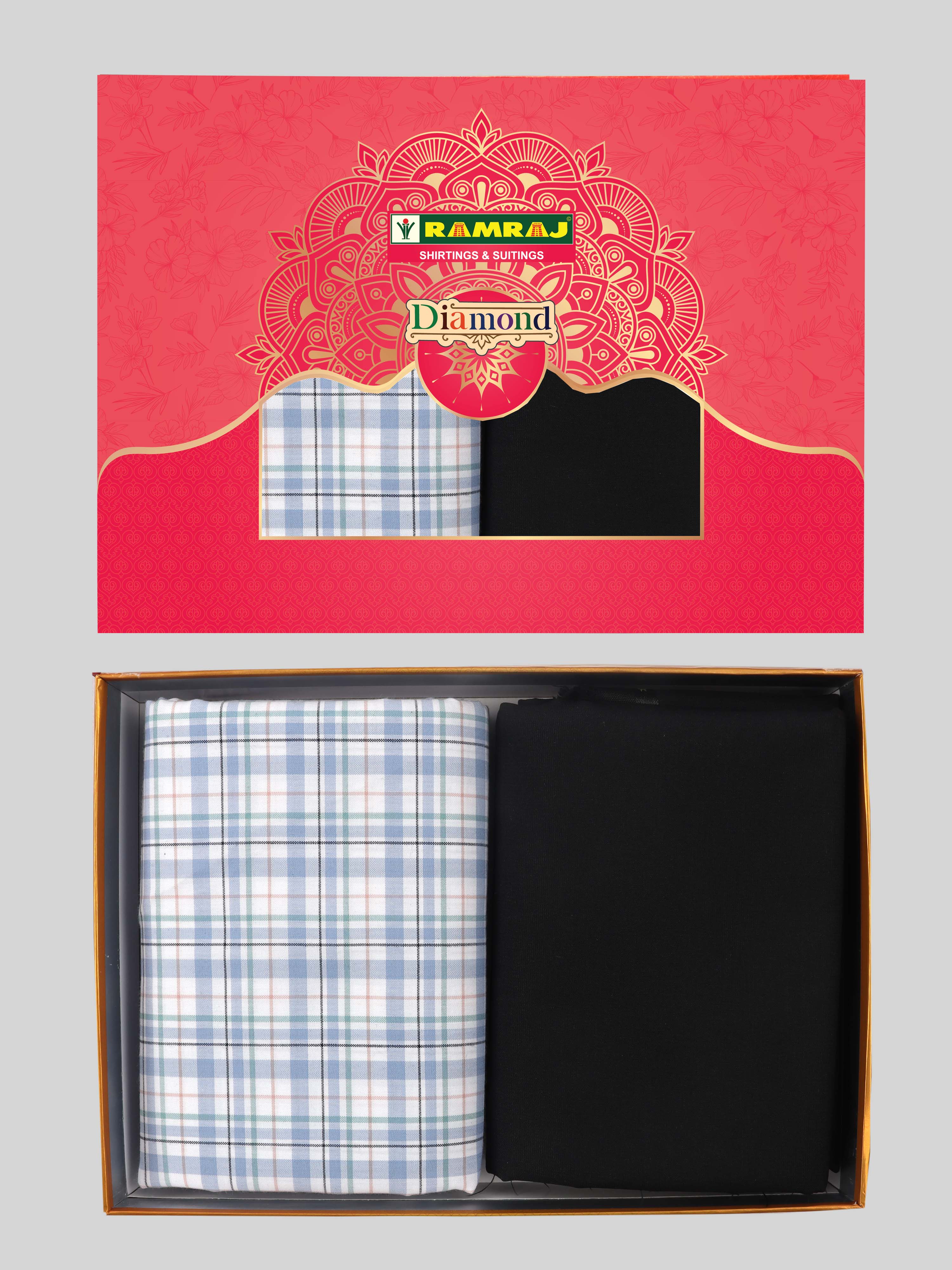 Cotton Checked Shirting & Suiting Gift Box DN149