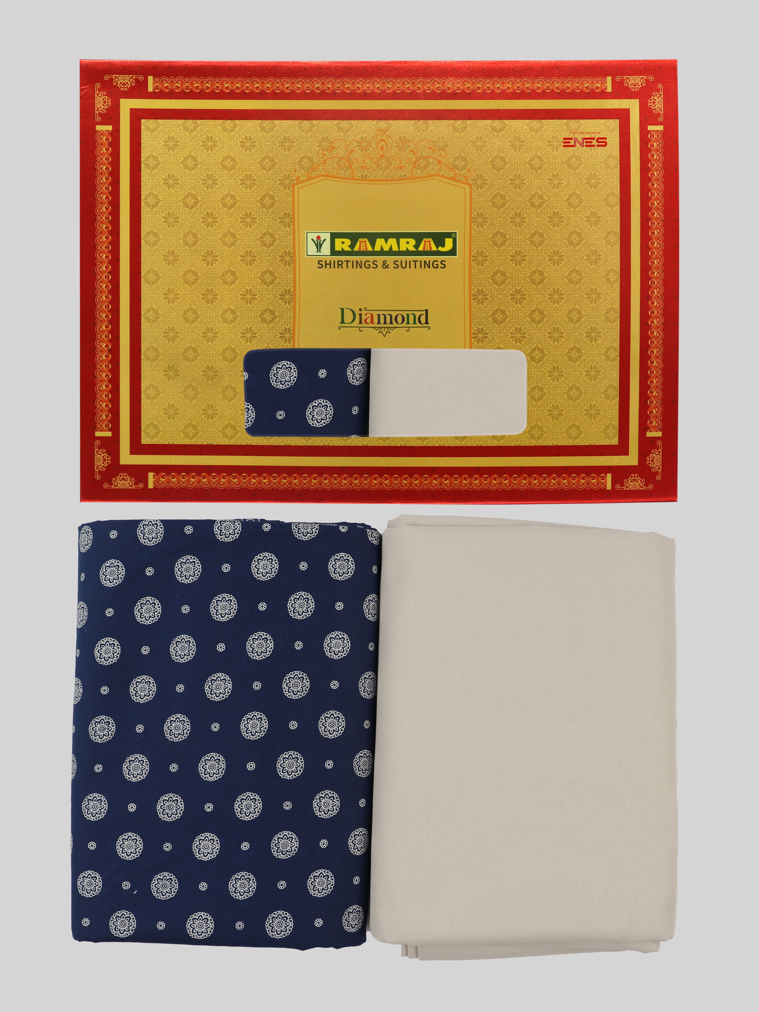 Men Cotton Printed Shirting & Suiting Gift Box DN128