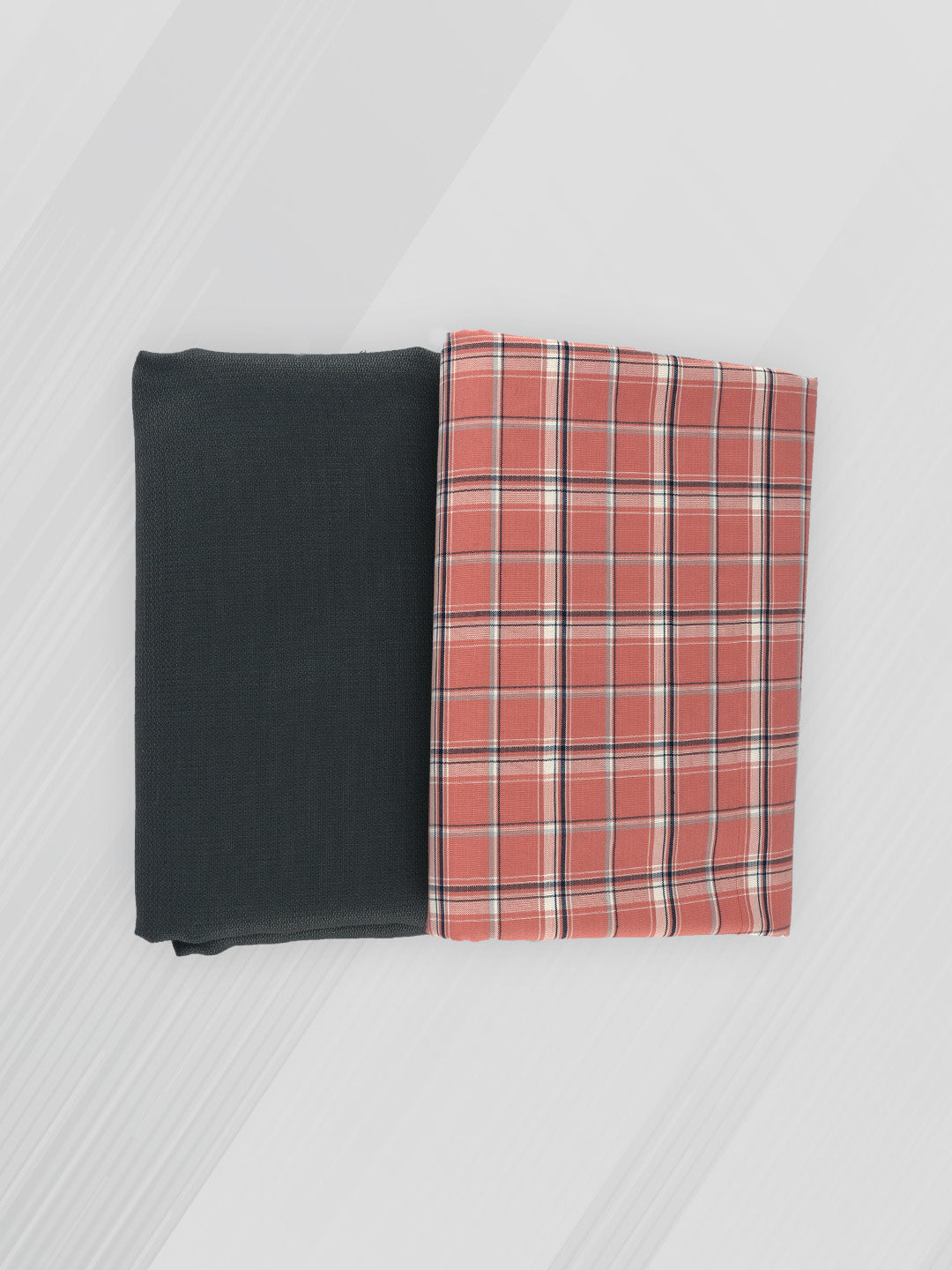 Men Cotton Checked Shirting & Suiting Gift Box DN108