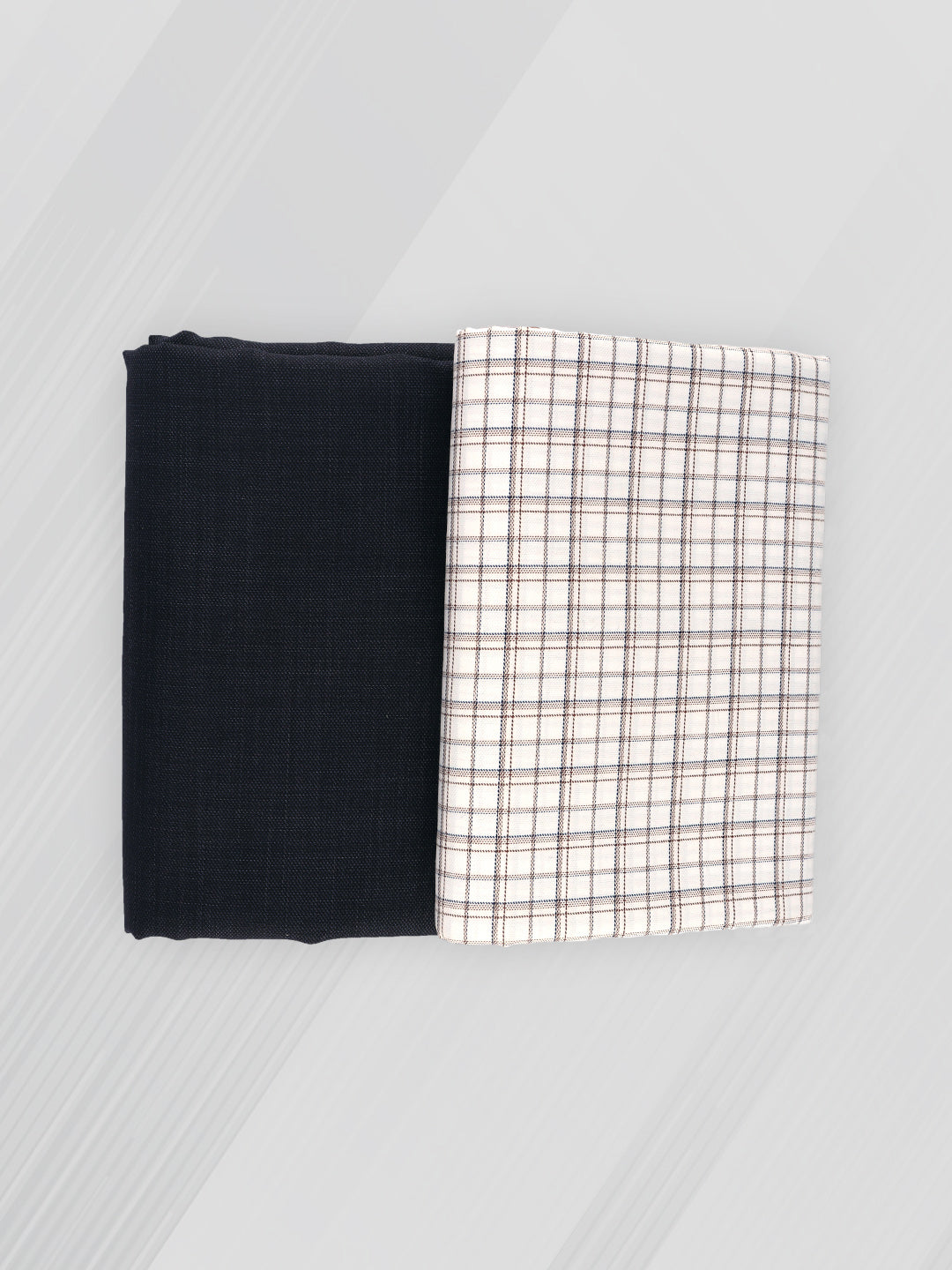 Men Cotton Checked Shirting & Suiting Gift Box DN104