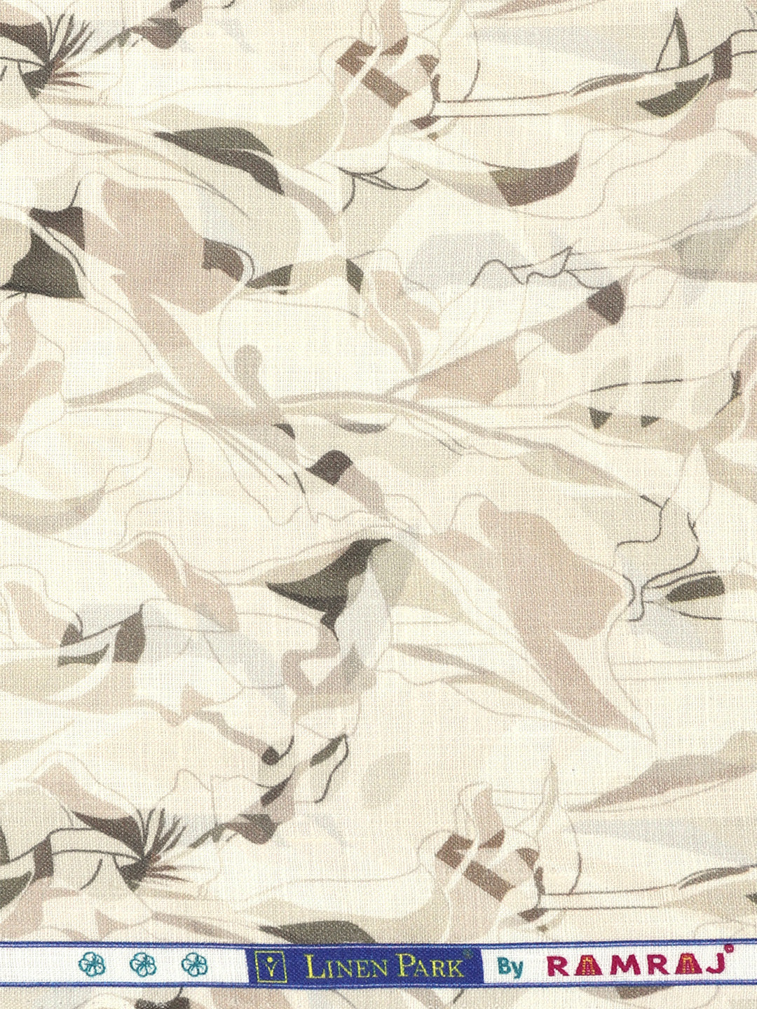 100% European Linen Sandal Printed Shirt Fabric Fortuner