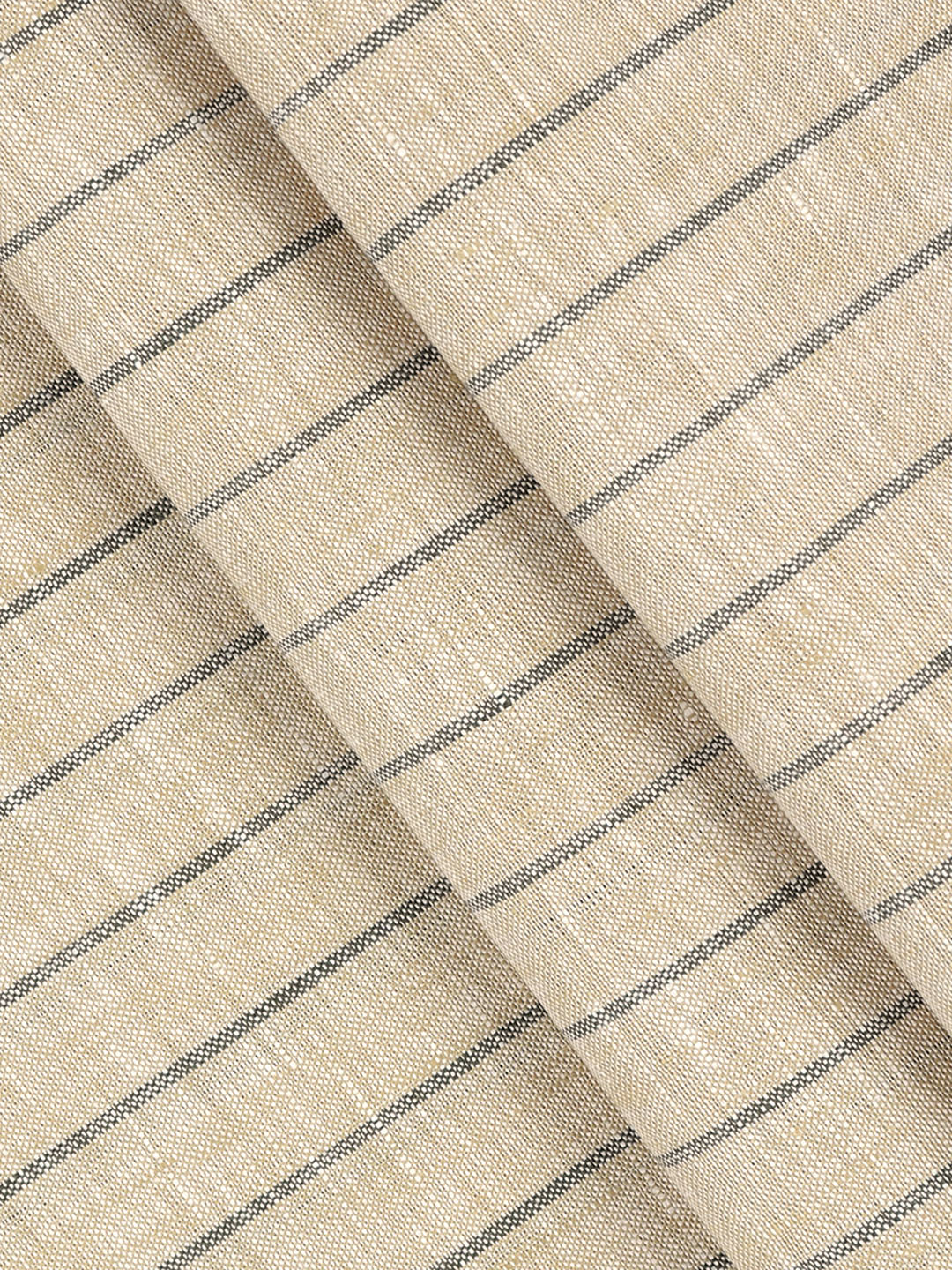 100% European Linen Sandal Striped Shirt Fabric Park Elite