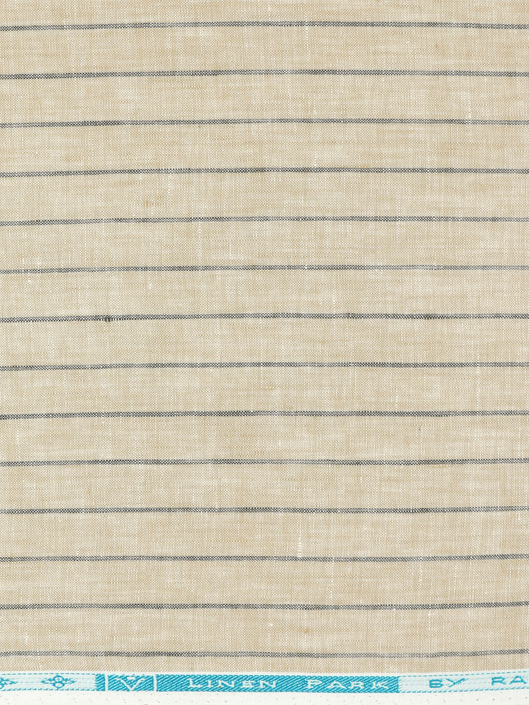 100% European Linen Sandal Striped Shirt Fabric Park Elite