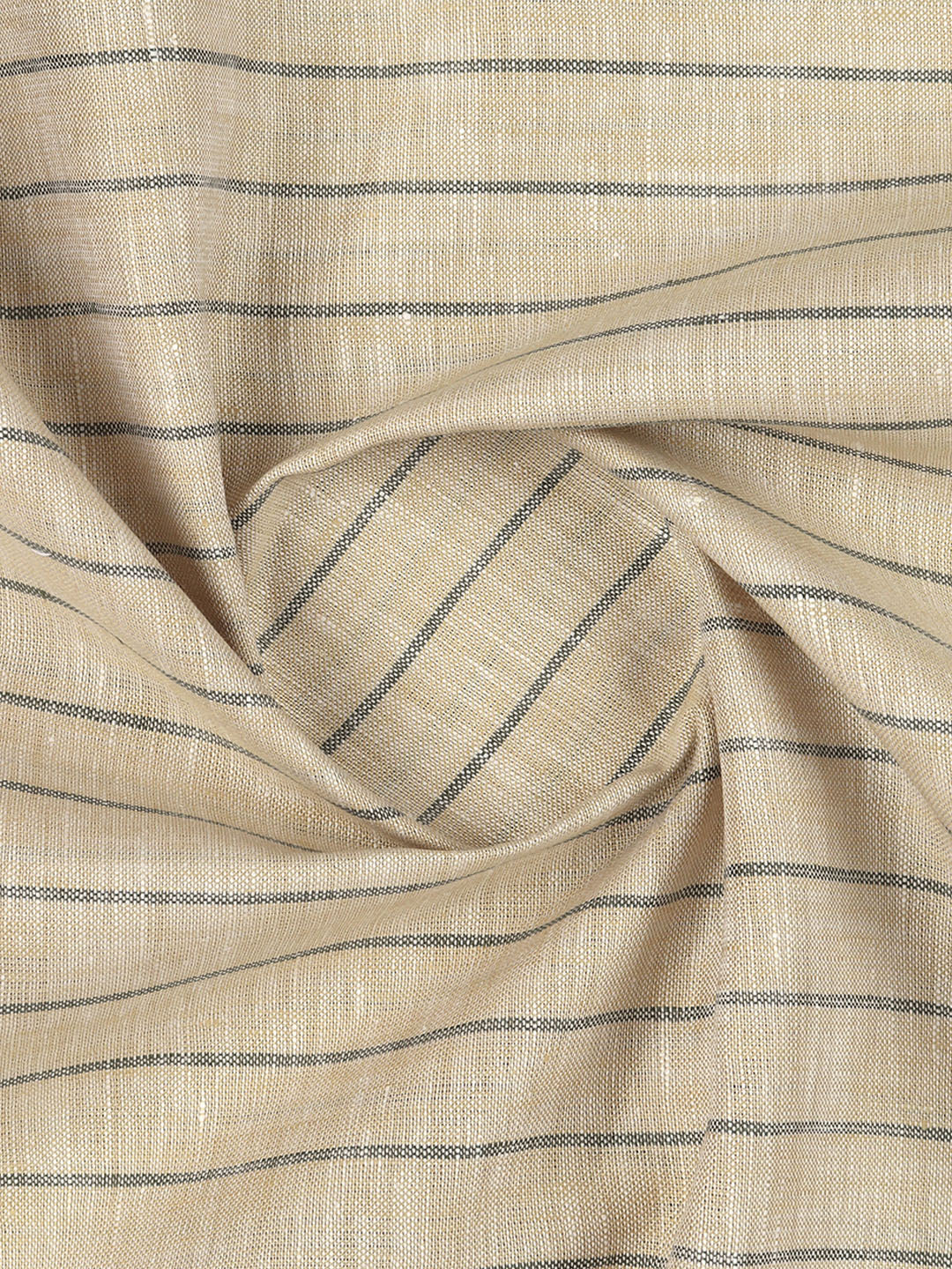 100% European Linen Sandal Striped Shirt Fabric Park Elite