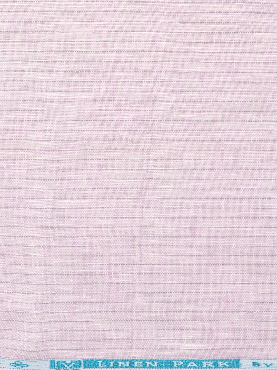 100% European Linen Lavender Striped Shirt Fabric Park Elite