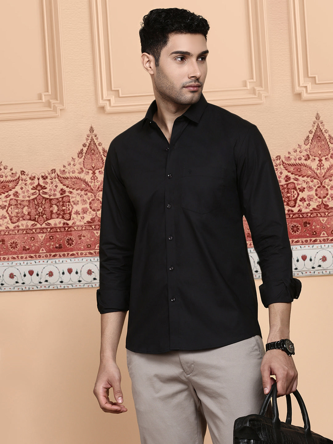 Buy Men s Plain Colour shirts Online Best Mens Plain Shirts Half Sleeve Full Sleeve Colour Shirts for Men Ramraj Cotton