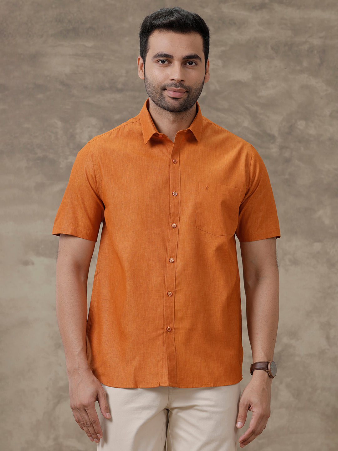 Mens Cotton Rich Shirt Saffron T40 TP7