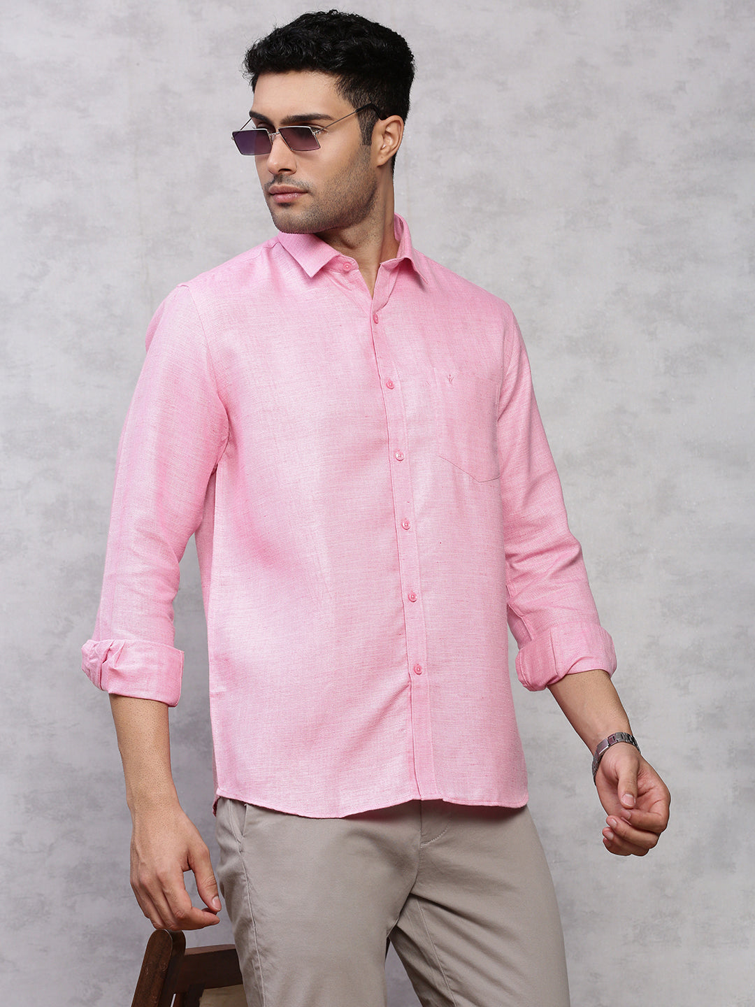 Mens Formal Shirt Pink T7 CG10
