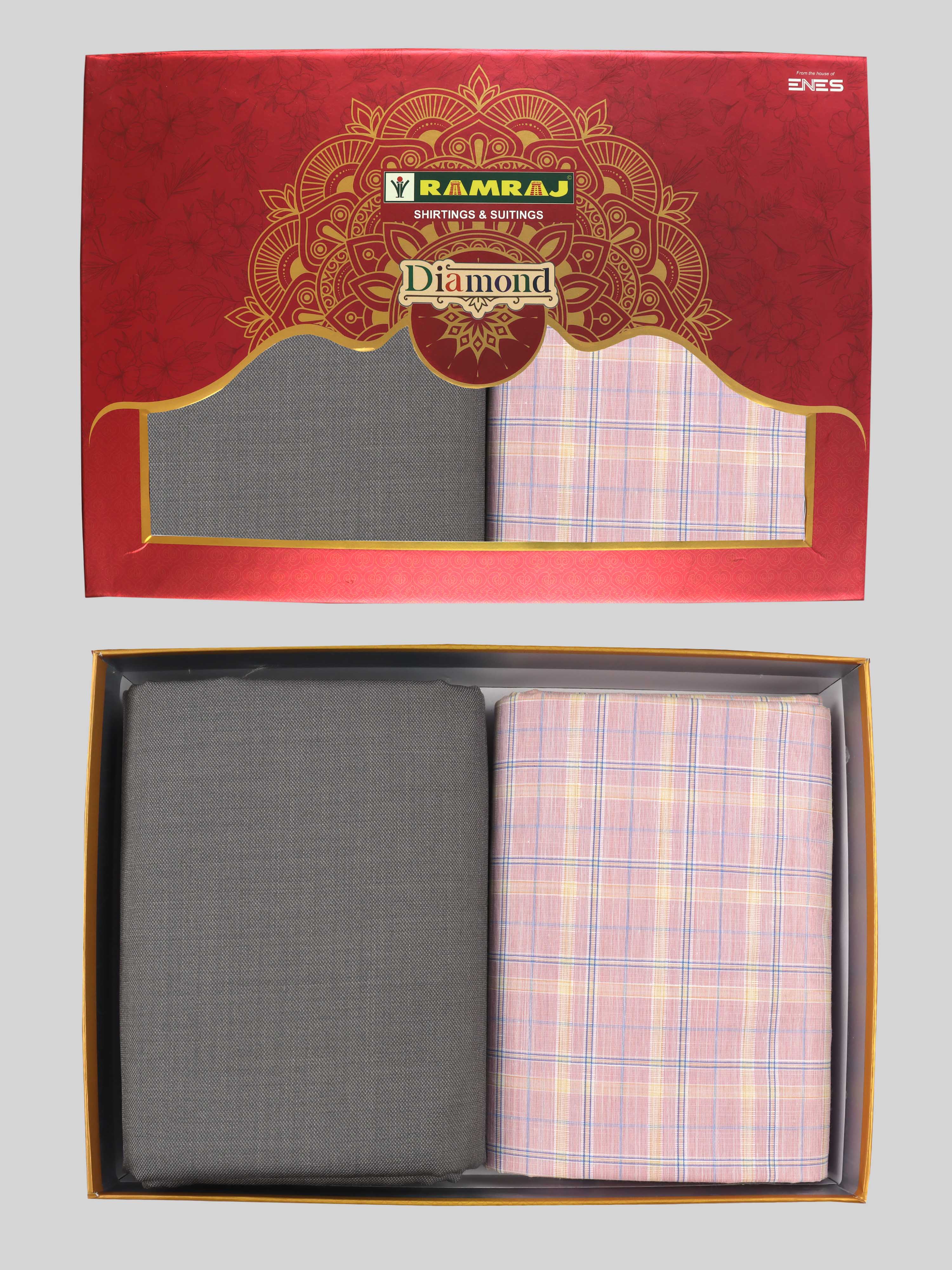 100% Cotton Checked Shirting & Suiting Gift Box DN147