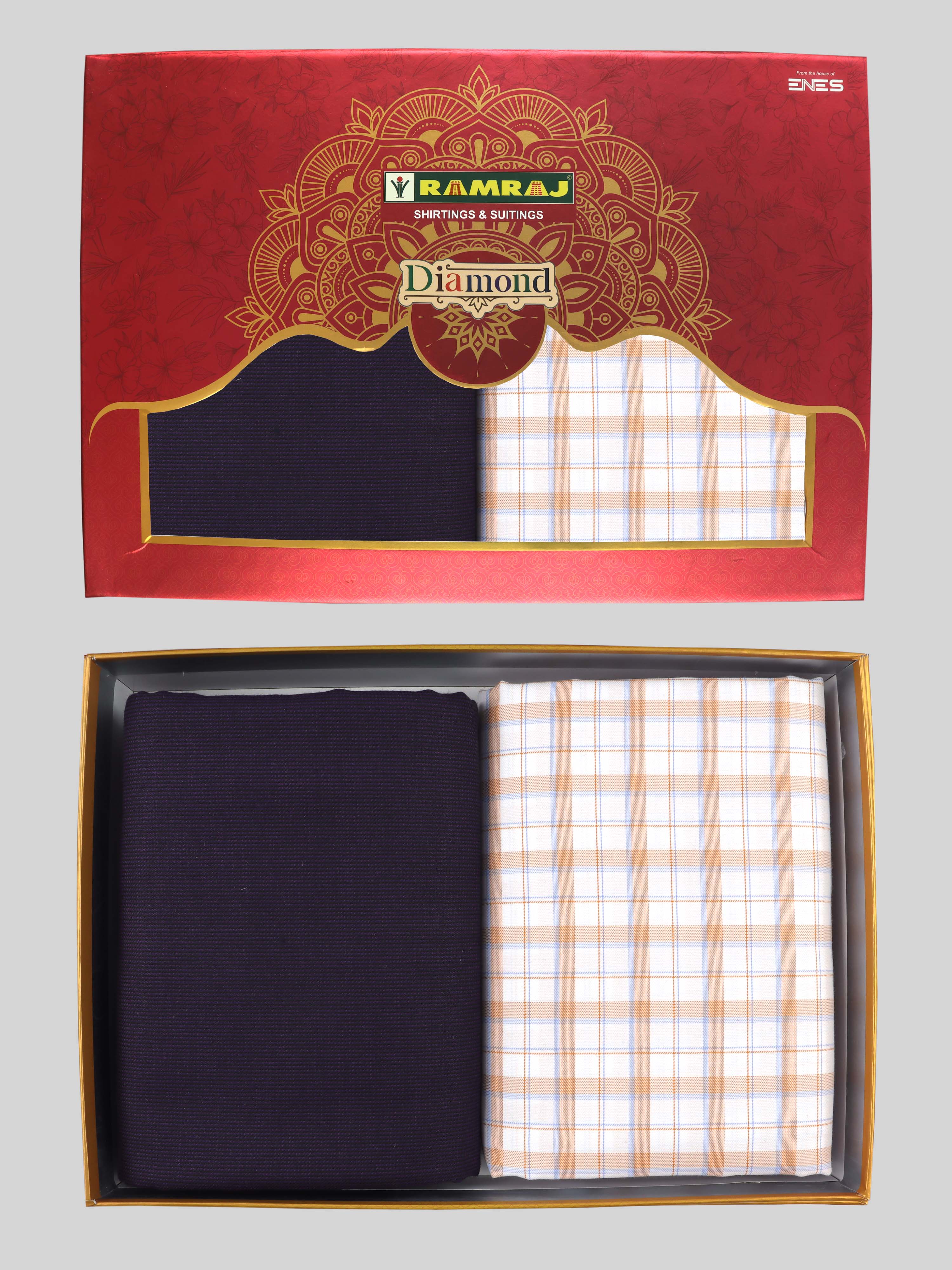 100% Cotton Checked Shirting & Suiting Gift Box DN148