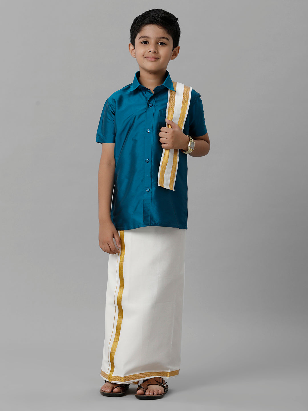 Buy Shirt & Dhoti for Kids | Pattu Dhoti & Kurta Sets for Baby Boy ...