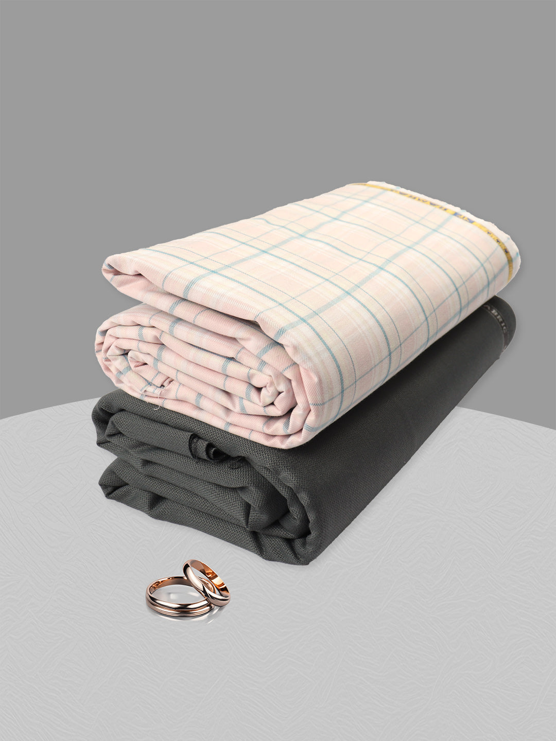 Men 100% Cotton Checked Shirting & Suiting Gift Box EM37