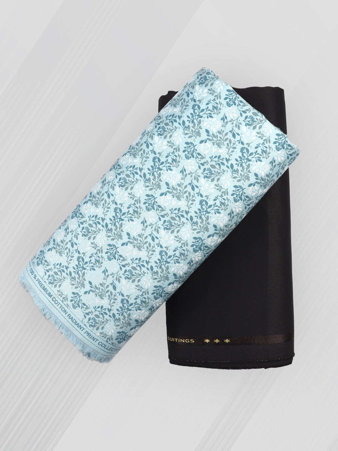 Men 100% Cotton Printed Shirting & Suiting Gift Box EM46