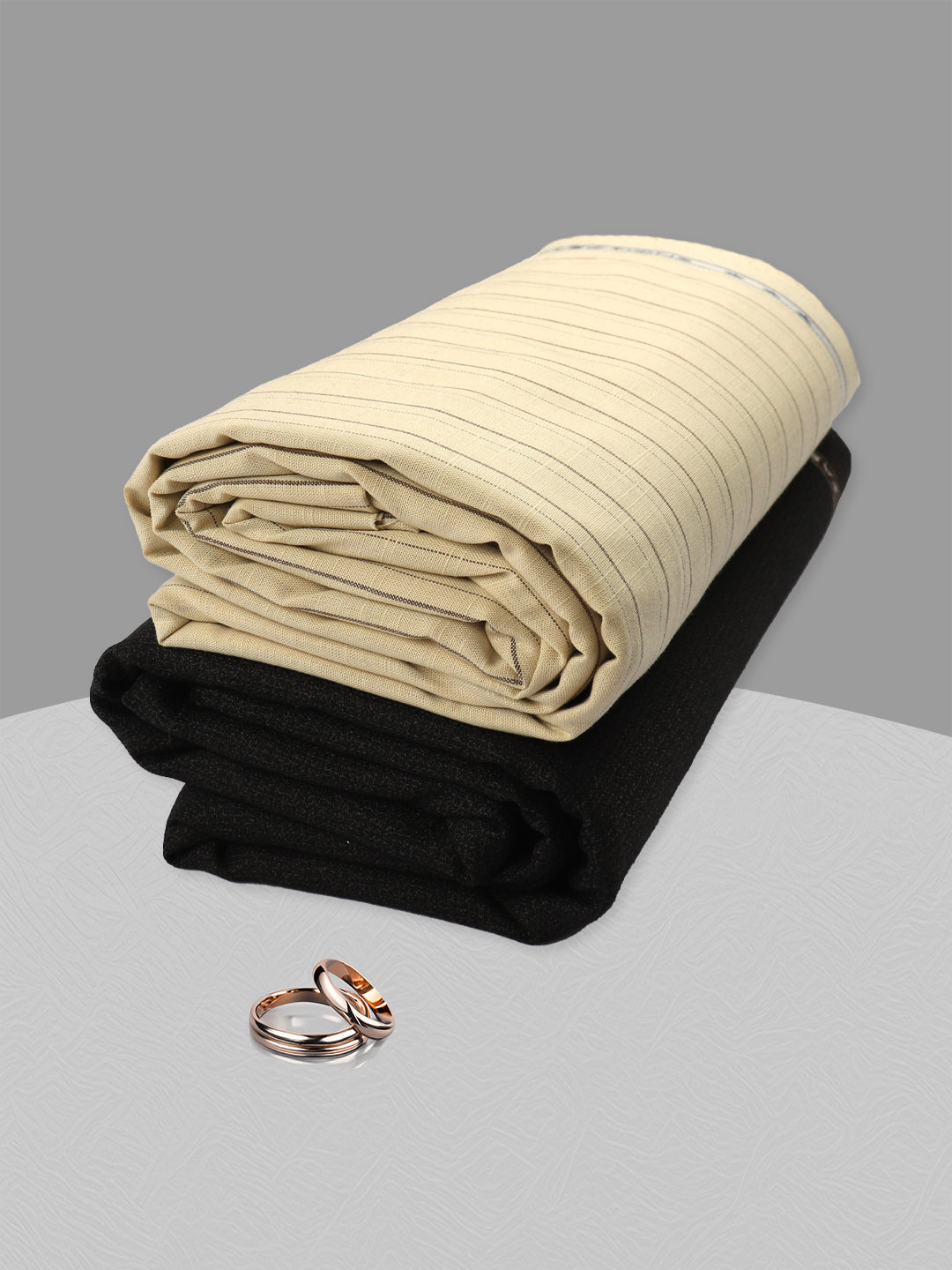 Men 100% Cotton Striped Shirting & Suiting Gift Box EM44