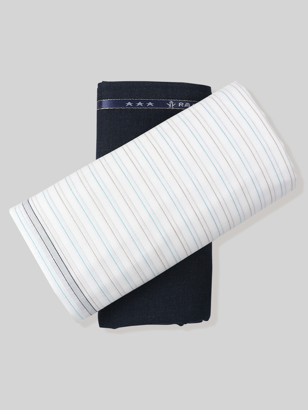 Mens Cotton Striped Shirting & Suiting Gift Box EM25