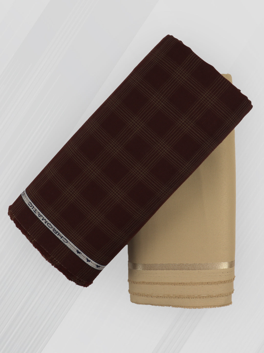 Men 100% Cotton Checked Shirting & Suiting Gift Box EM38