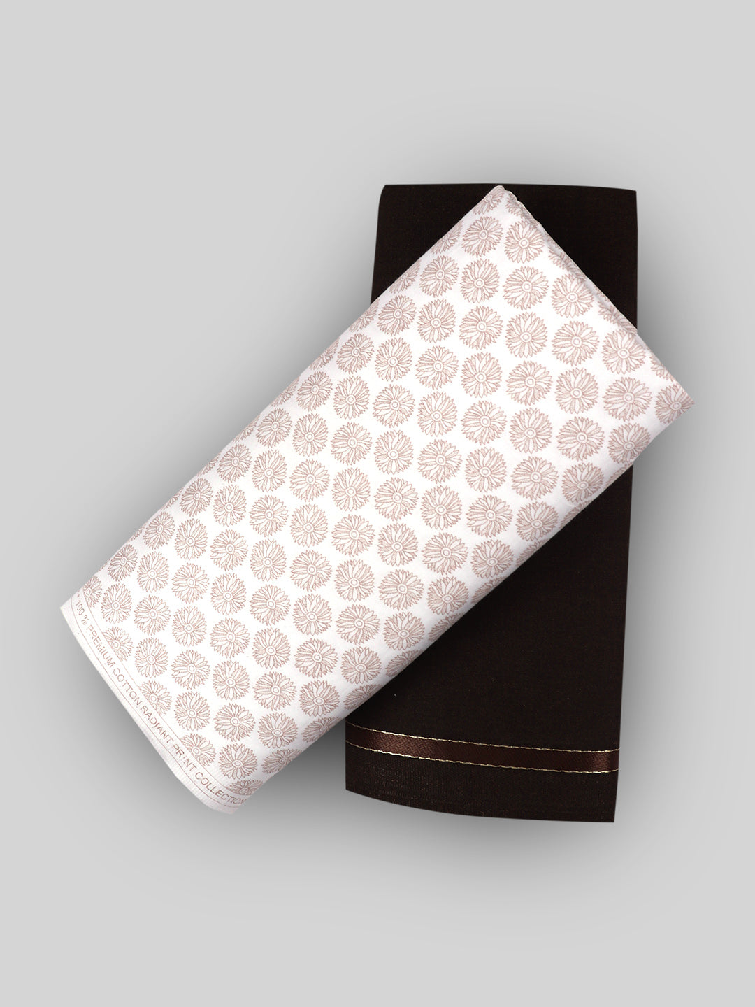 Men 100% Cotton Printed Shirting & Suiting Gift Box EM02